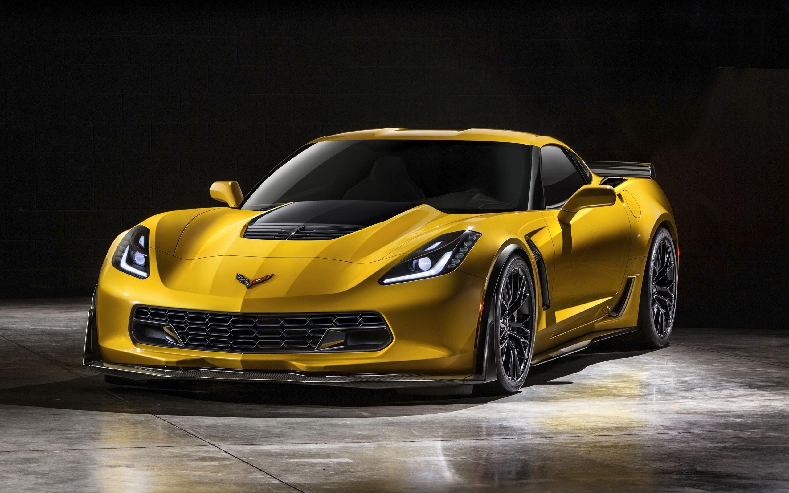Yellow Chevrolet Corvette Wallpaper. Hdwidescreens