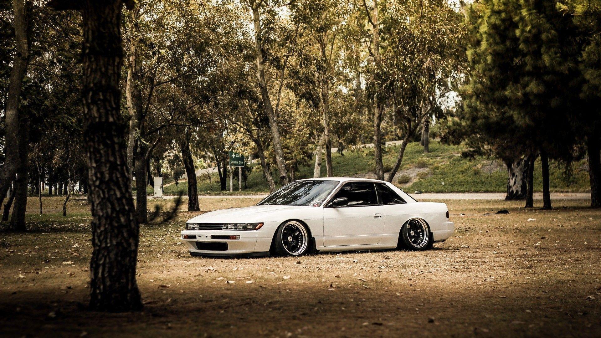 Forest Cars Tuning White Tuned Nissan Silvia S13 Stance Jdm