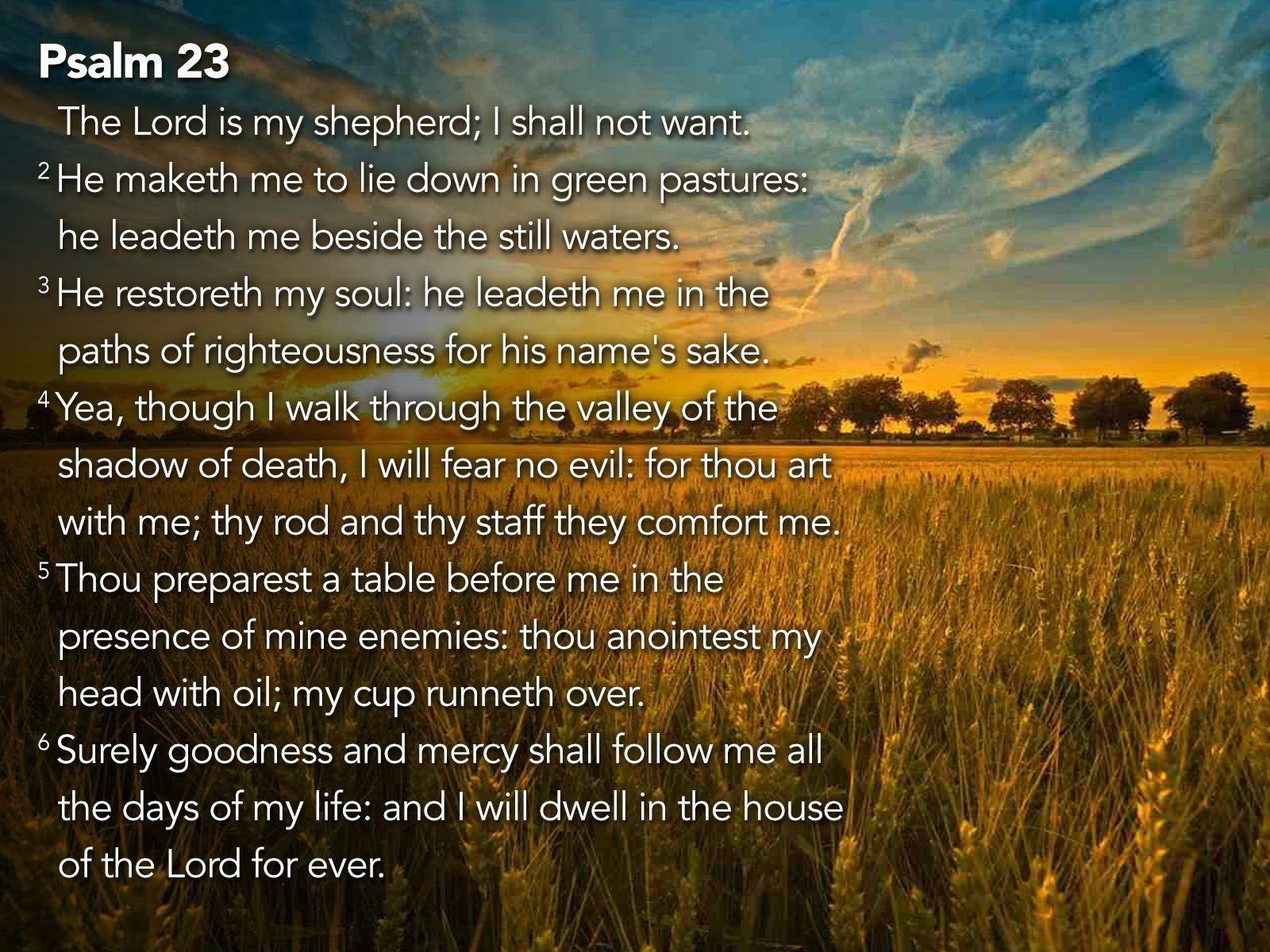 Psalm 23 4 Wallpaper