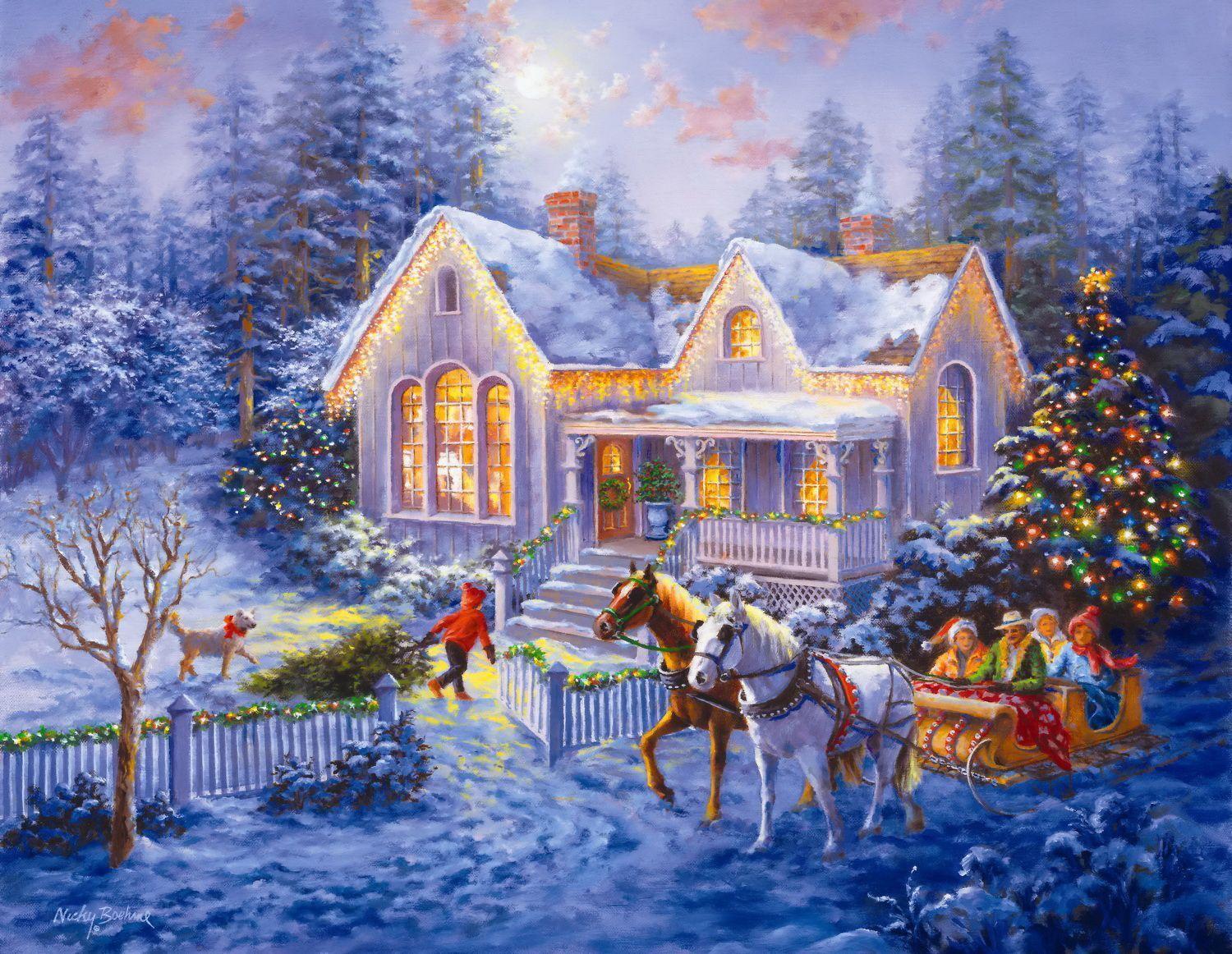 Welcome Home Winter Holiday Lovely Nice Eve HD wallpaper #