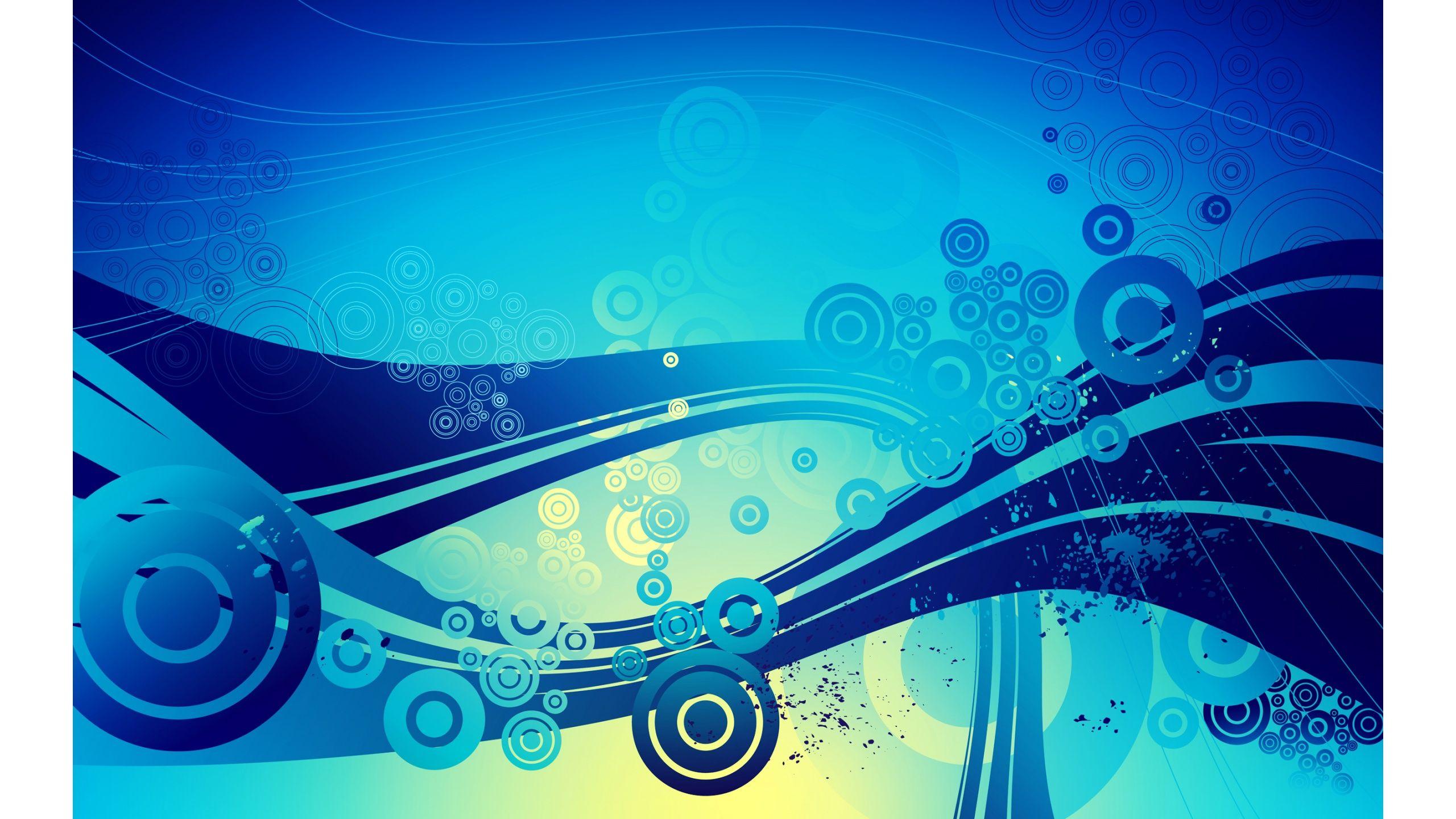 Abstract Circles Flowing Wallpaper In 2560x1440 Resolution Free