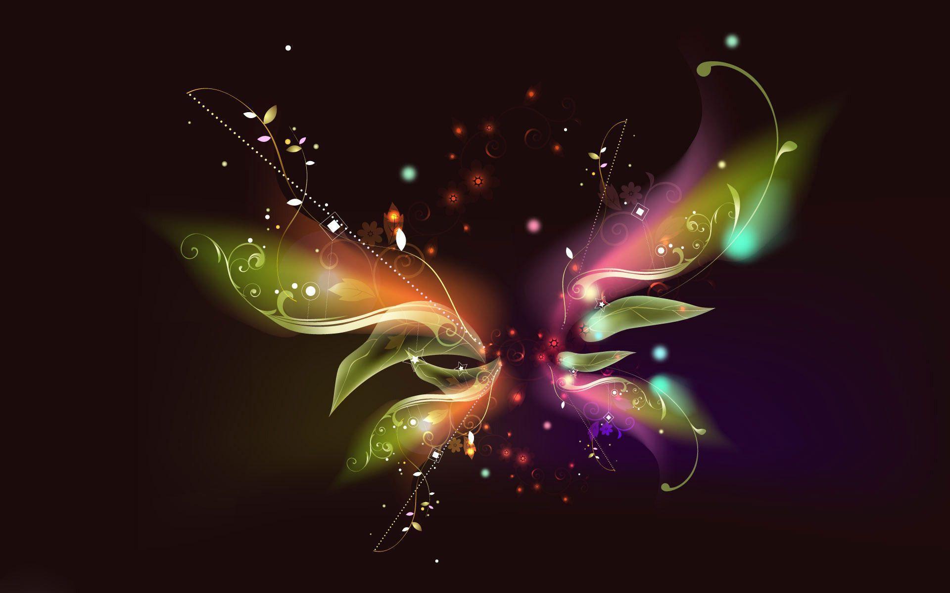 Colorful butterfly wings wallpaper