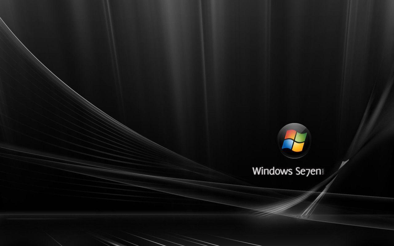 Black Wallpaper Desktop Windows 7
