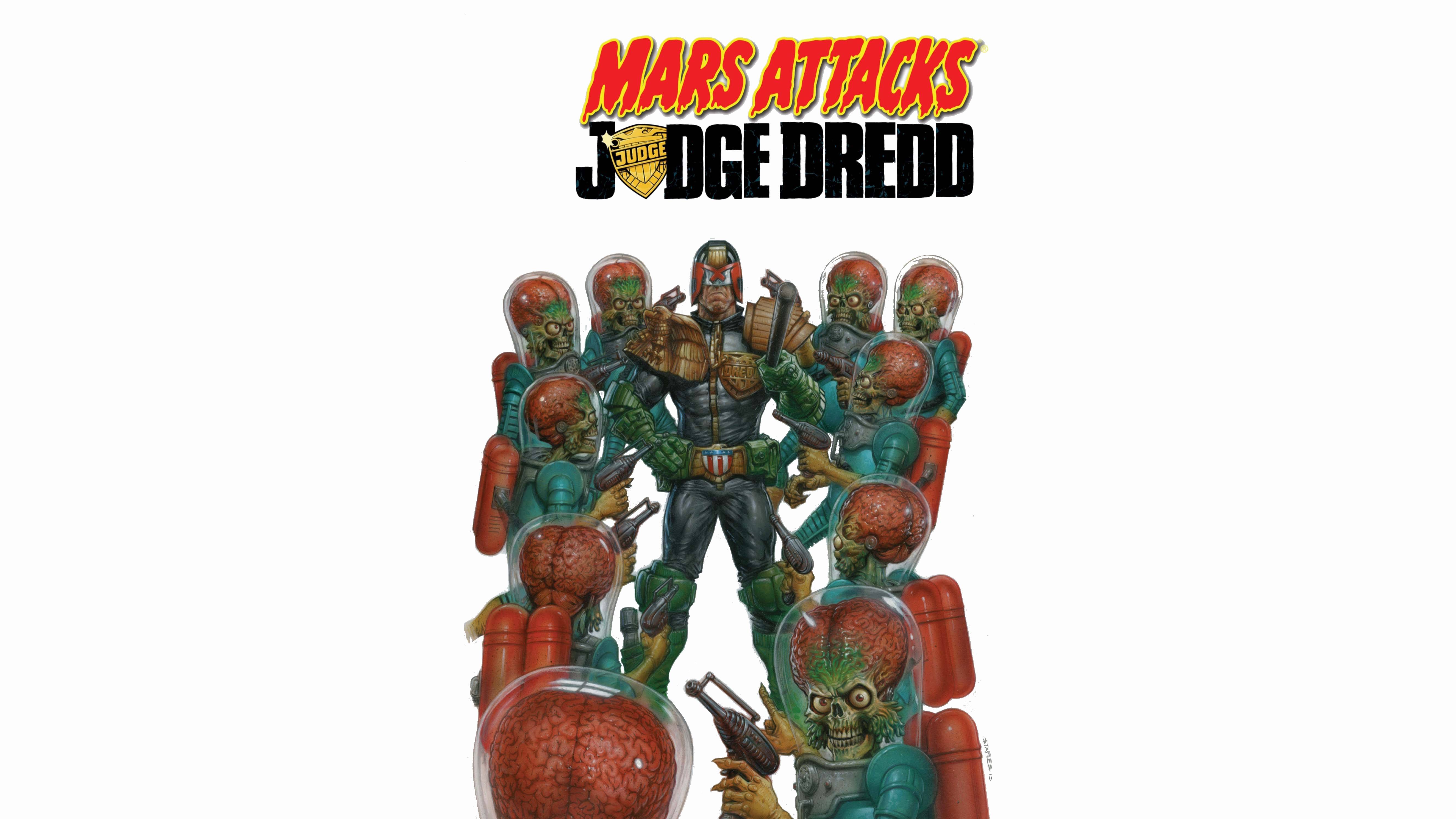 Mars Attacks Judge Dredd Computer Wallpaper, Desktop Background