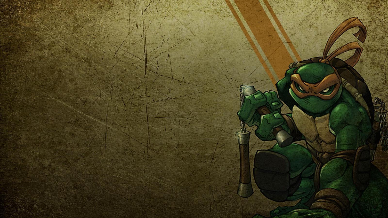 Michelangelo: Widescreen Turtles Wallpaper
