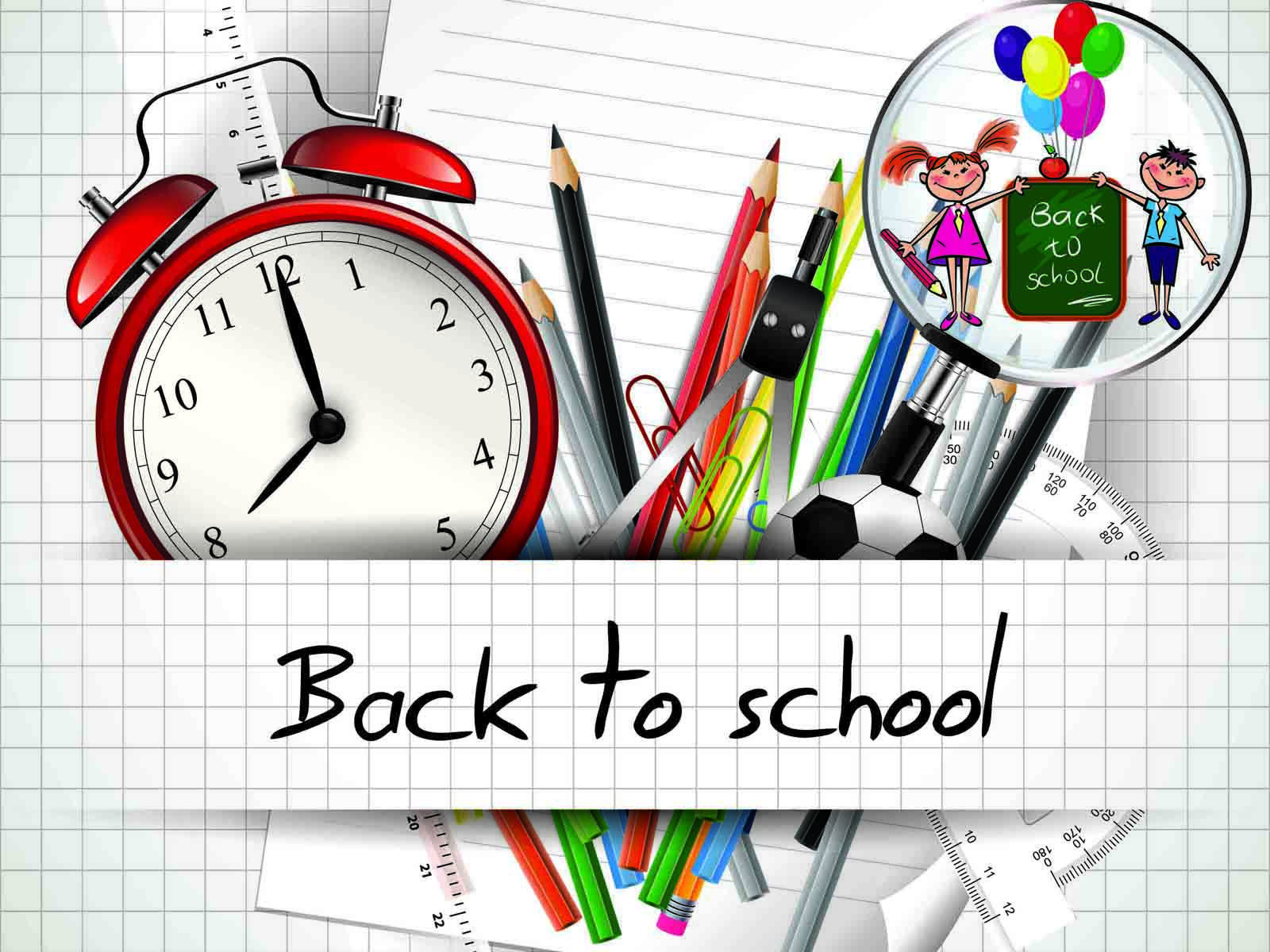 Back to School 800x600 pixel PPT Background for Powerpoint