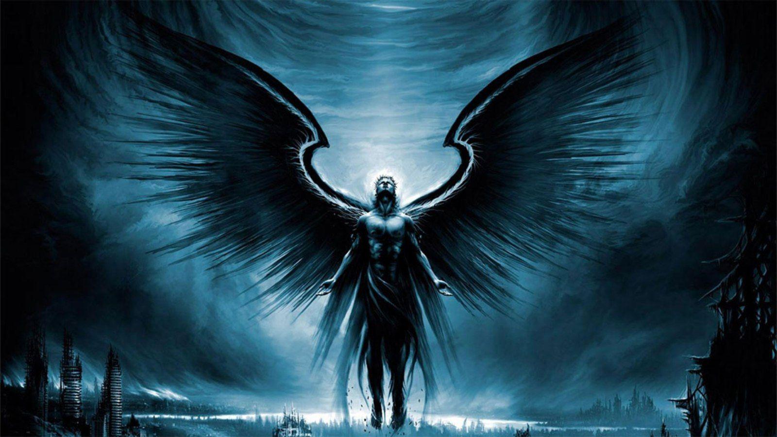 Cool Dark Angel With Wings Wallpaper « Desktop Background