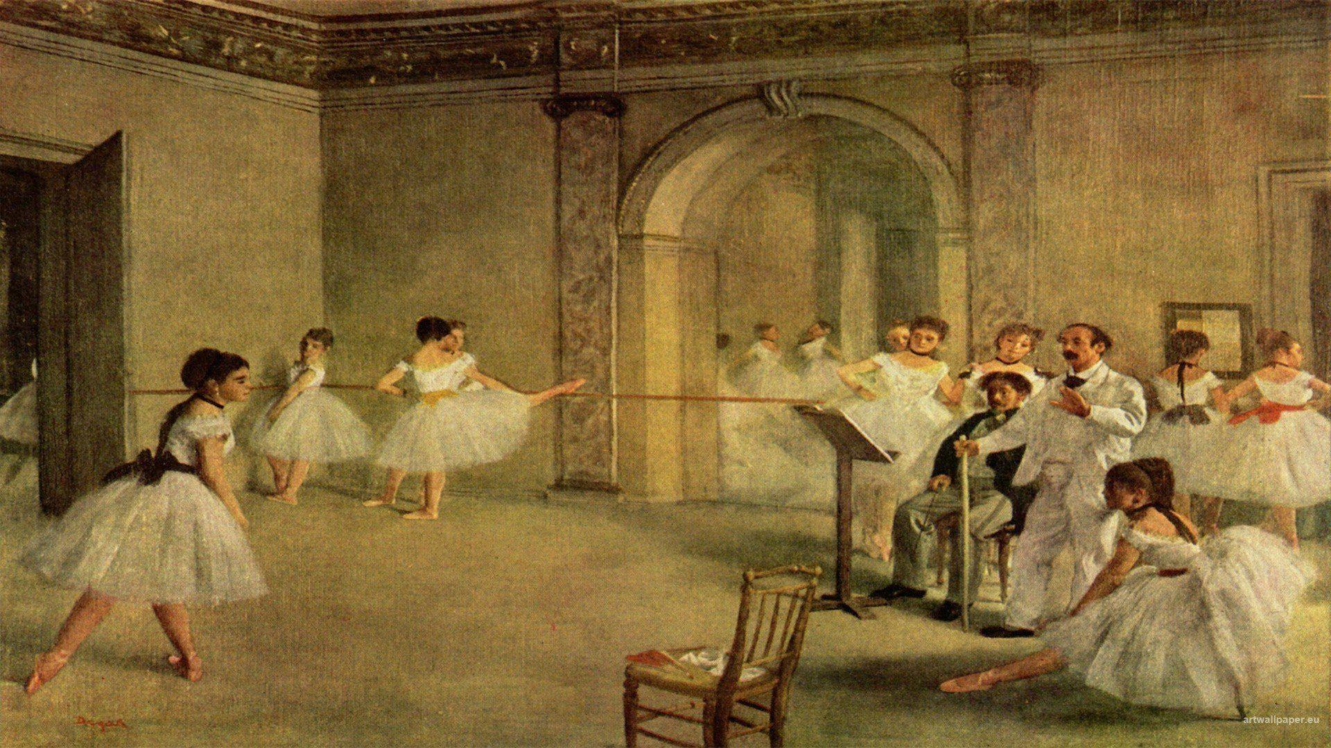 Paintings artwork dancing impressionist painting Edgar Degas