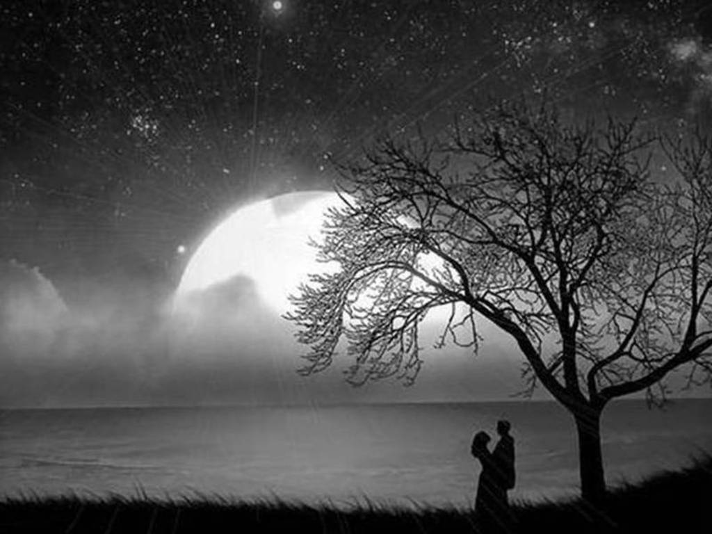 Black And White Romantic Love Background Image & Picture
