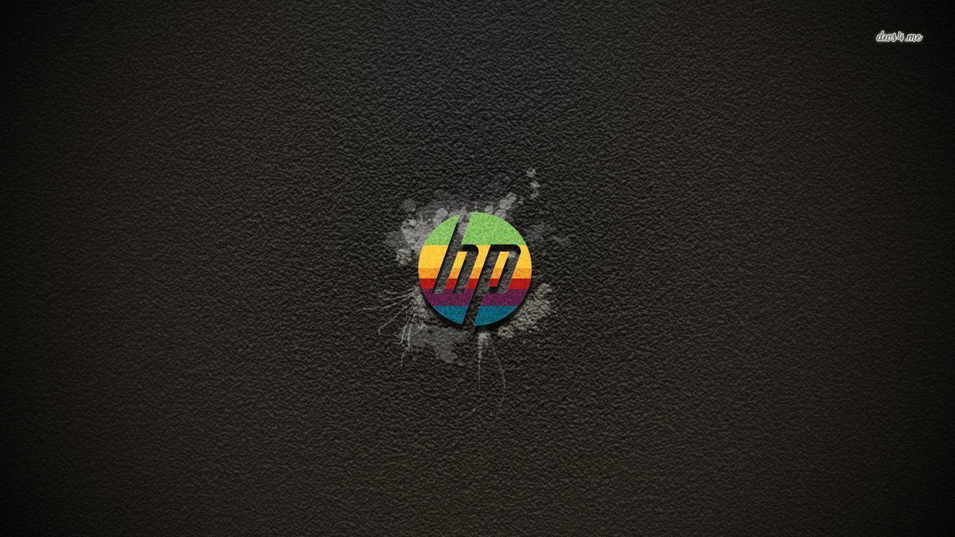 Colorful HP logo wallpapers