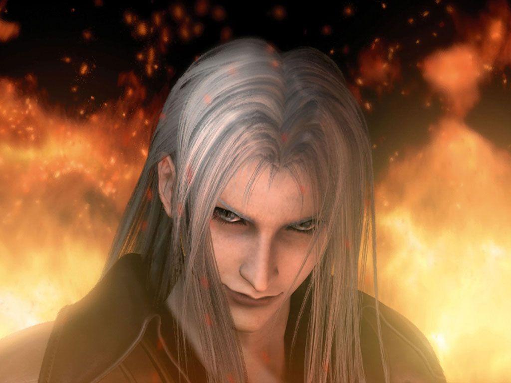 Sephiroth in Final Fantasy VII Advent Children movie in the intro