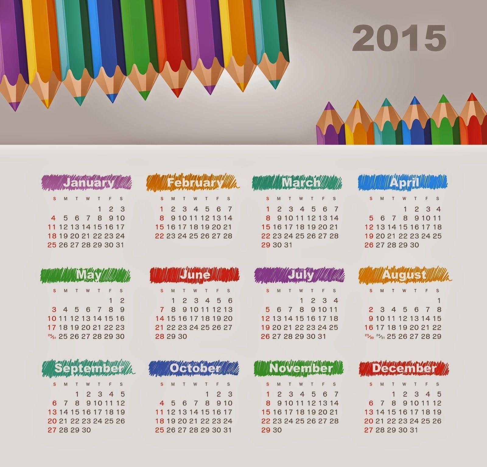 Year Calendar Wallpaper: Download Free 2015 Calendar