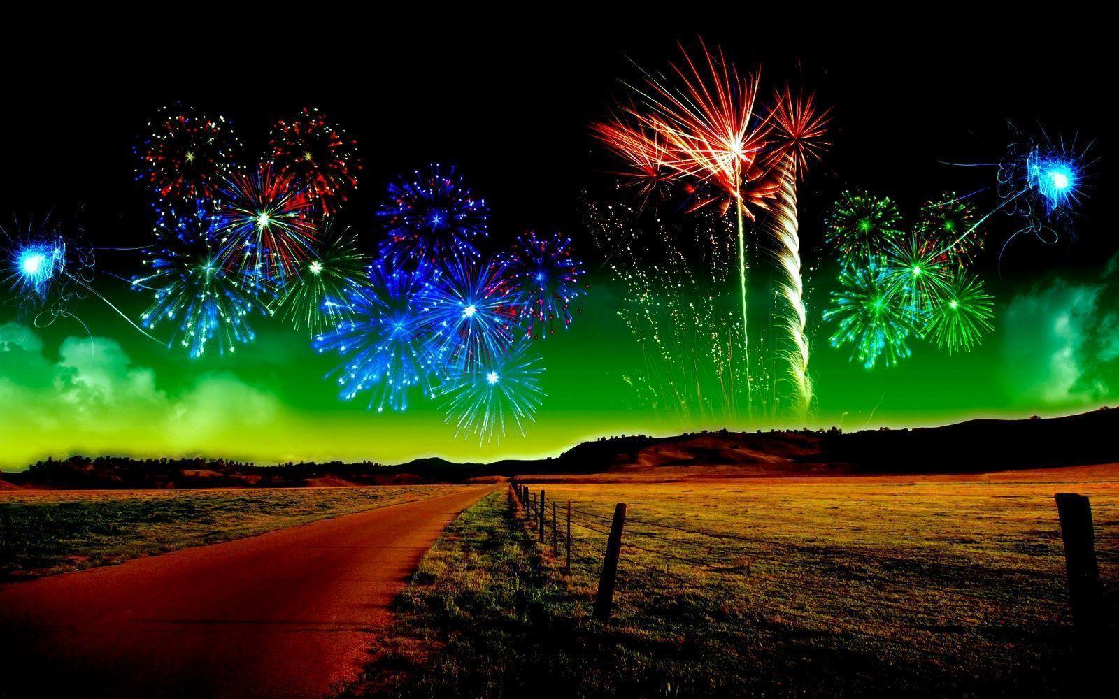 Happy New Year 2014 Fireworks HD Wallpaper For Desktop