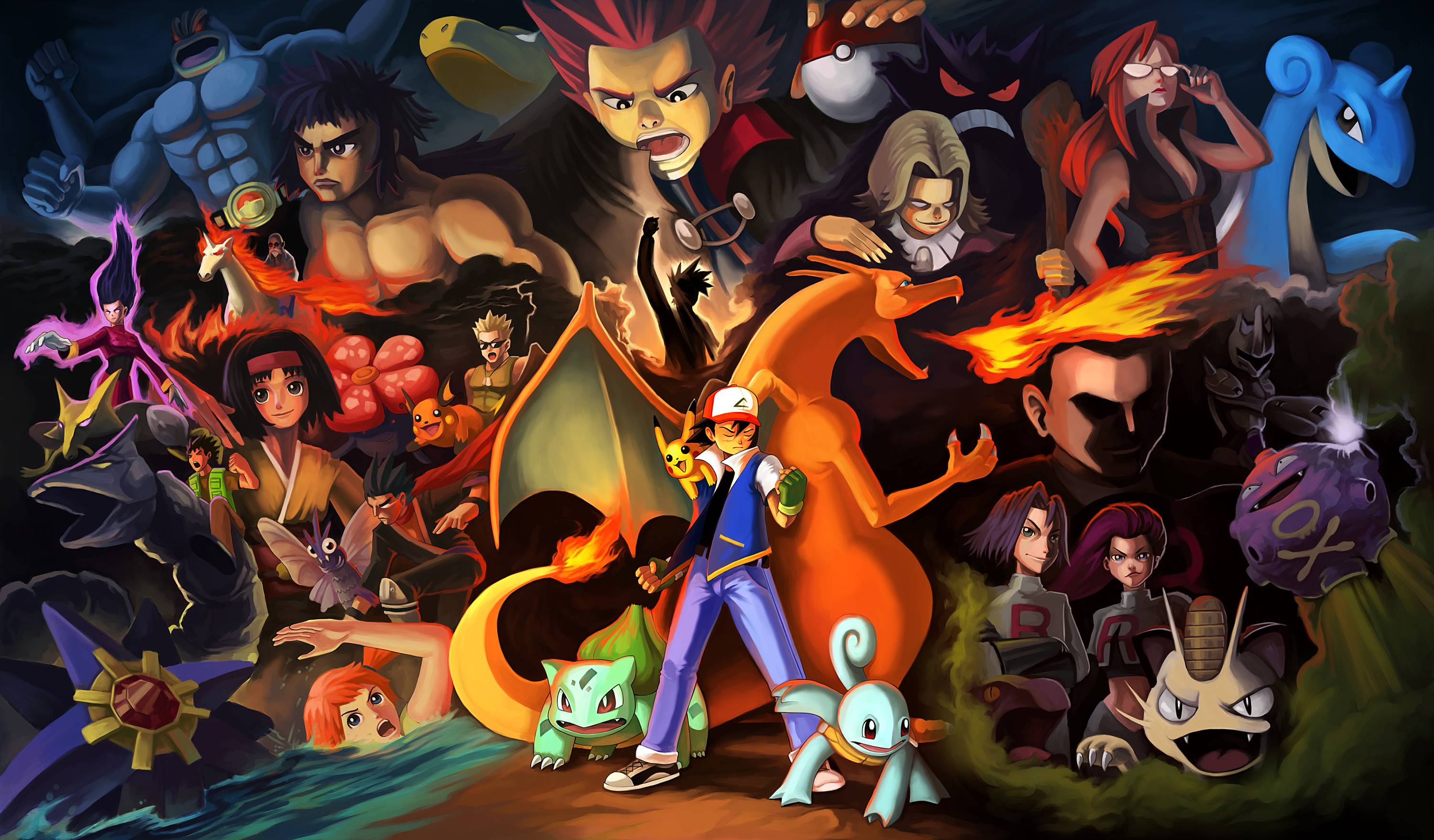 Download 1920x1080 Red Ash Pokemon Wallpaper