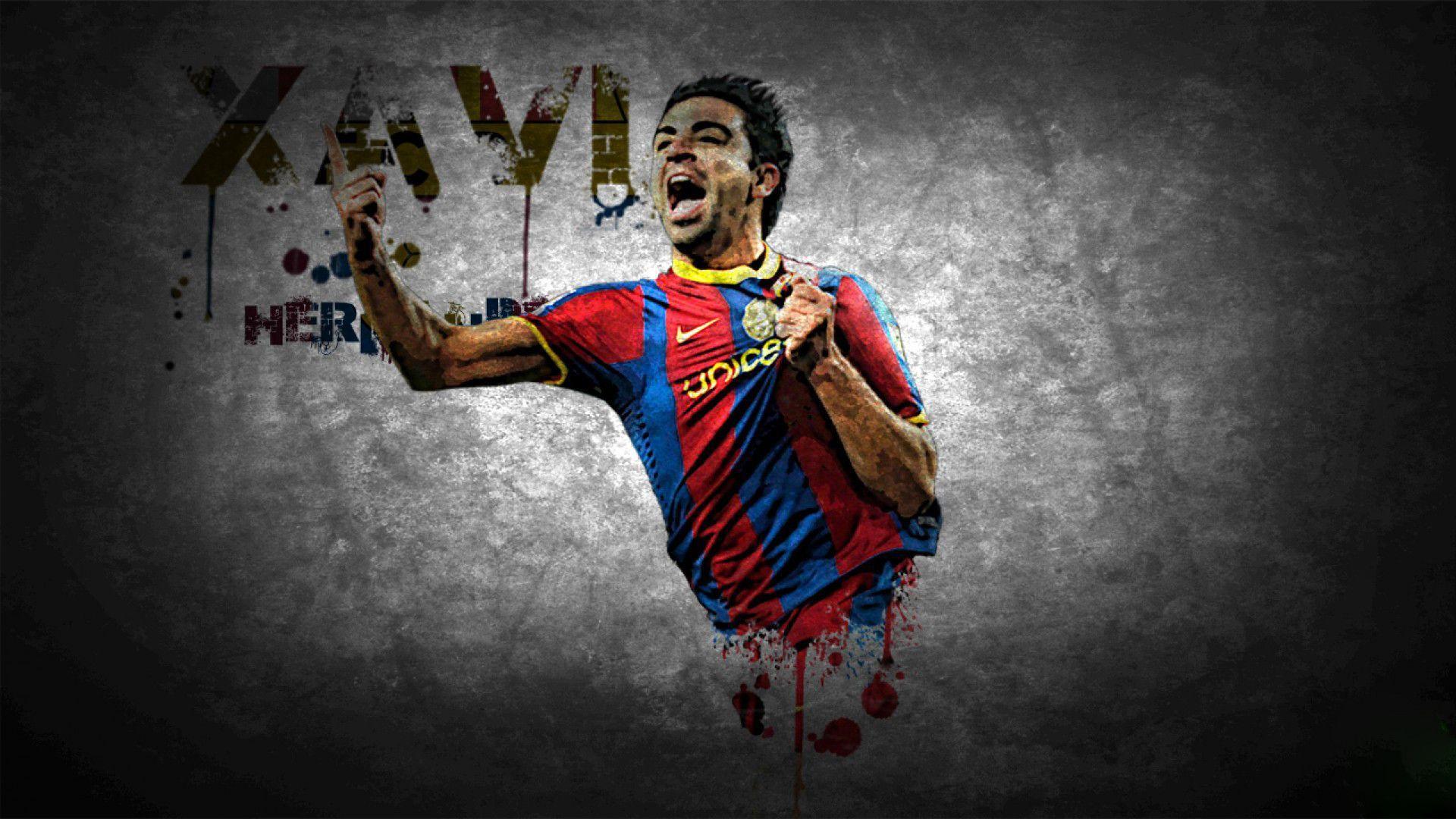 Xavi Hernandez 2014 FC Barcelona Wallpaper Wide or HD. Male