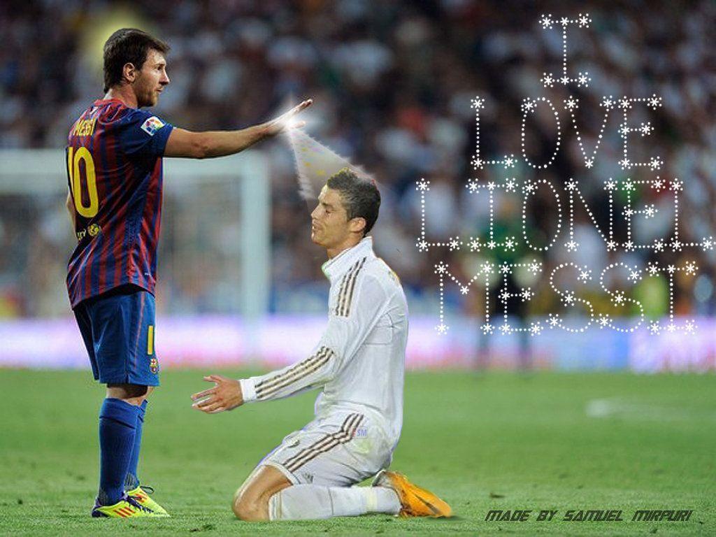 Free Download Wallpaper Ronaldo Vs Messi Real Madrid Funny Px