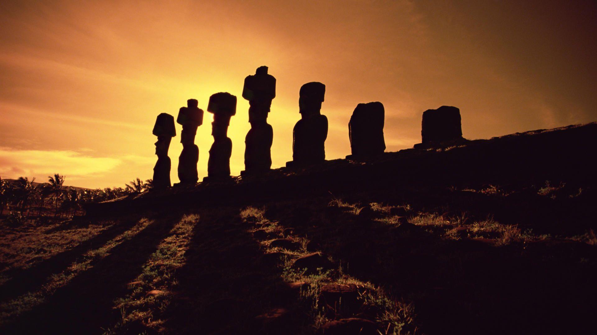 Easter Island Sunset wallpaper