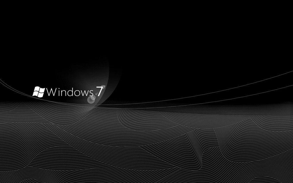 Windows Elegant Black Desktop Wallpaper High Resolution Image