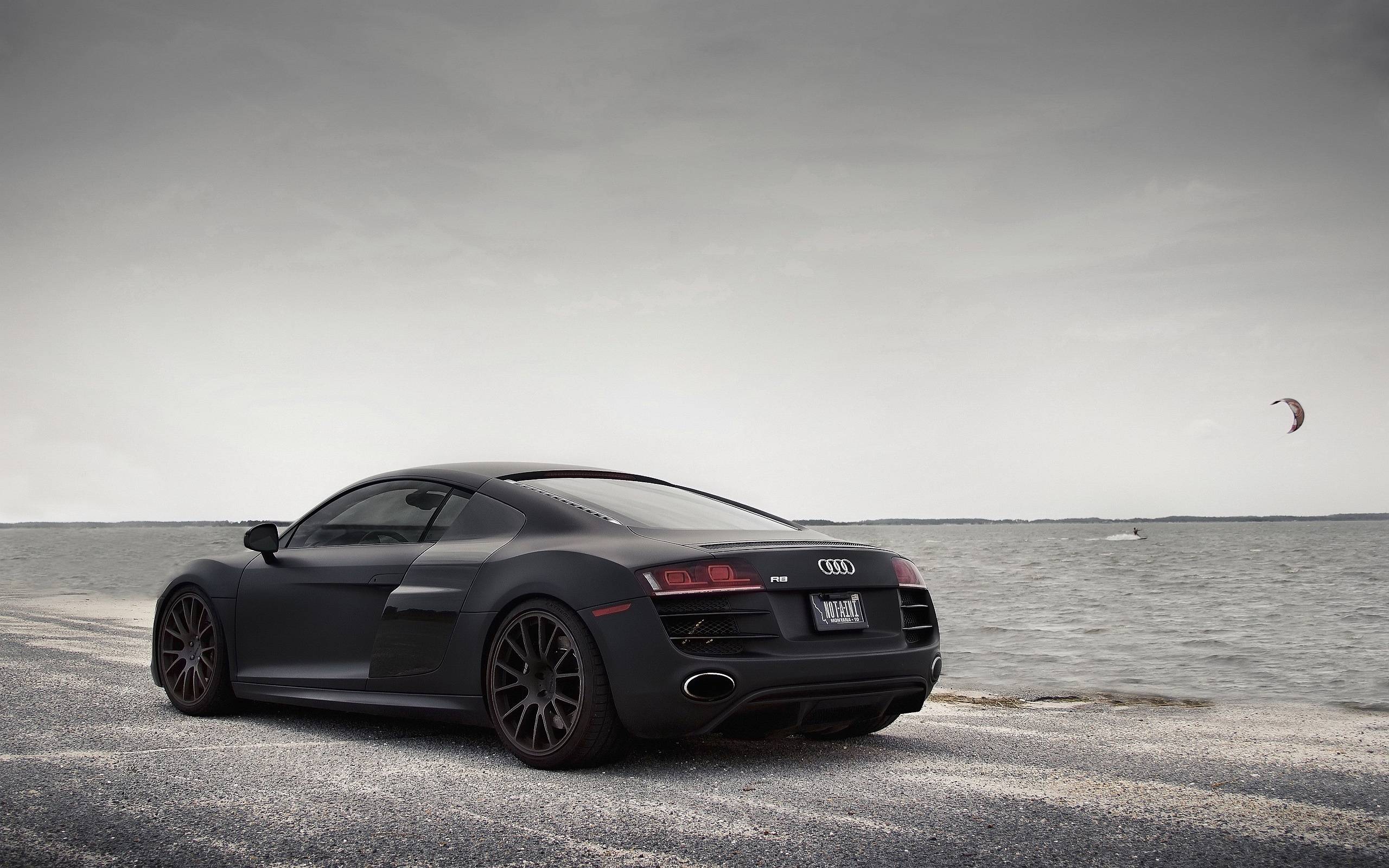 audi r8 v10 wallpaper black