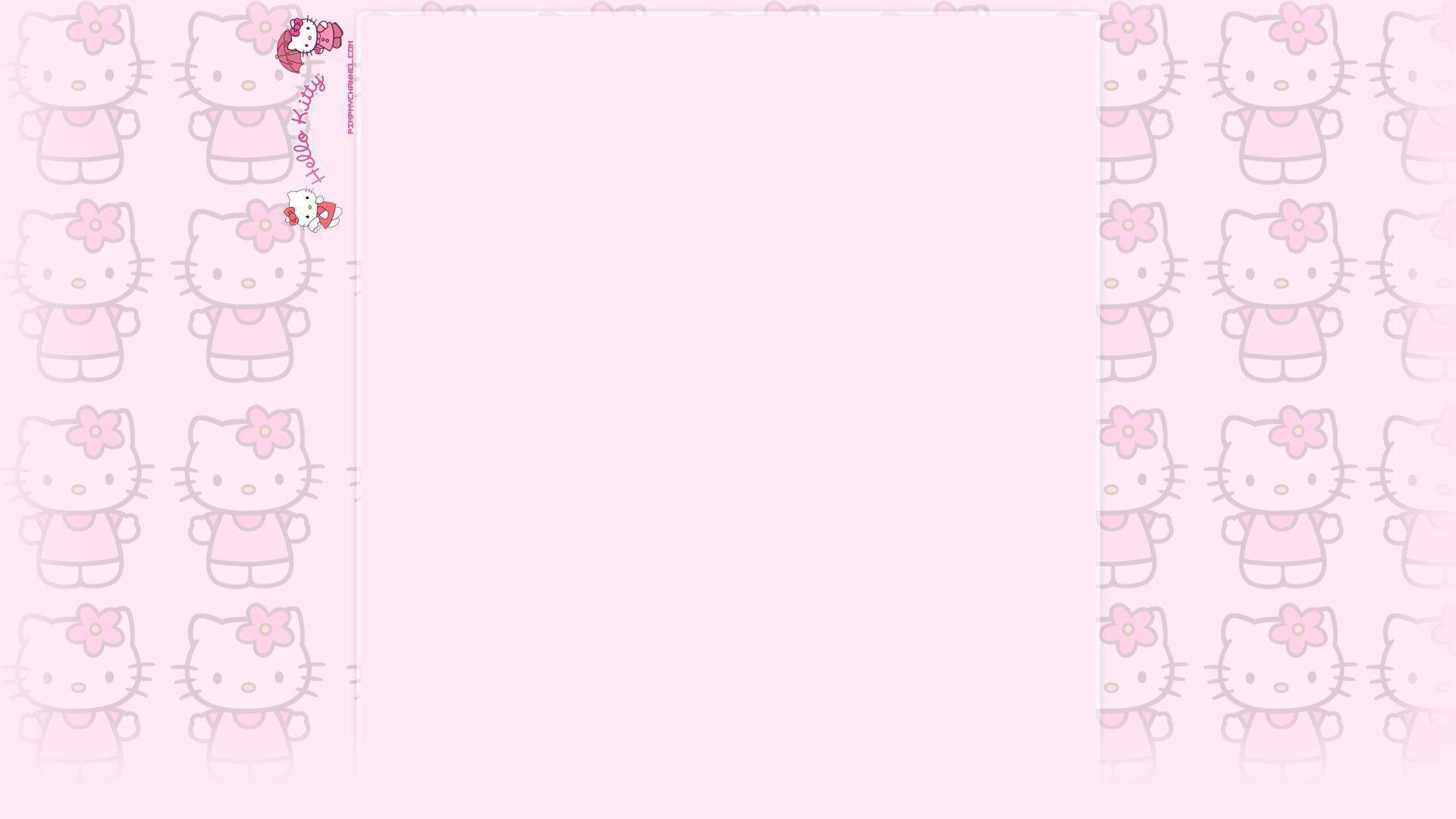 Wallpaper For > Background Powerpoint Hello Kitty