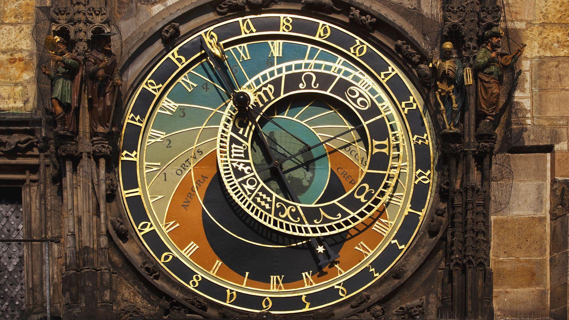 The Prague Astronomical Clock HD Wallpaper Wallpaper Inn