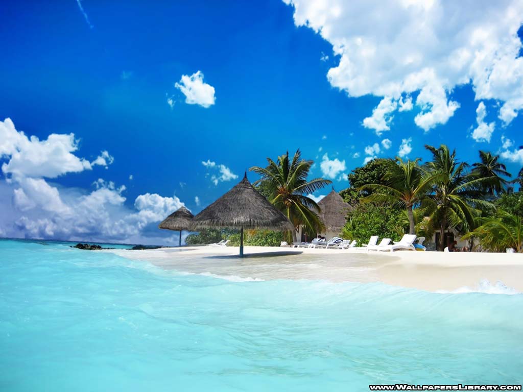 Beach Paradise Wallpaper HD Background 9 HD Wallpaper