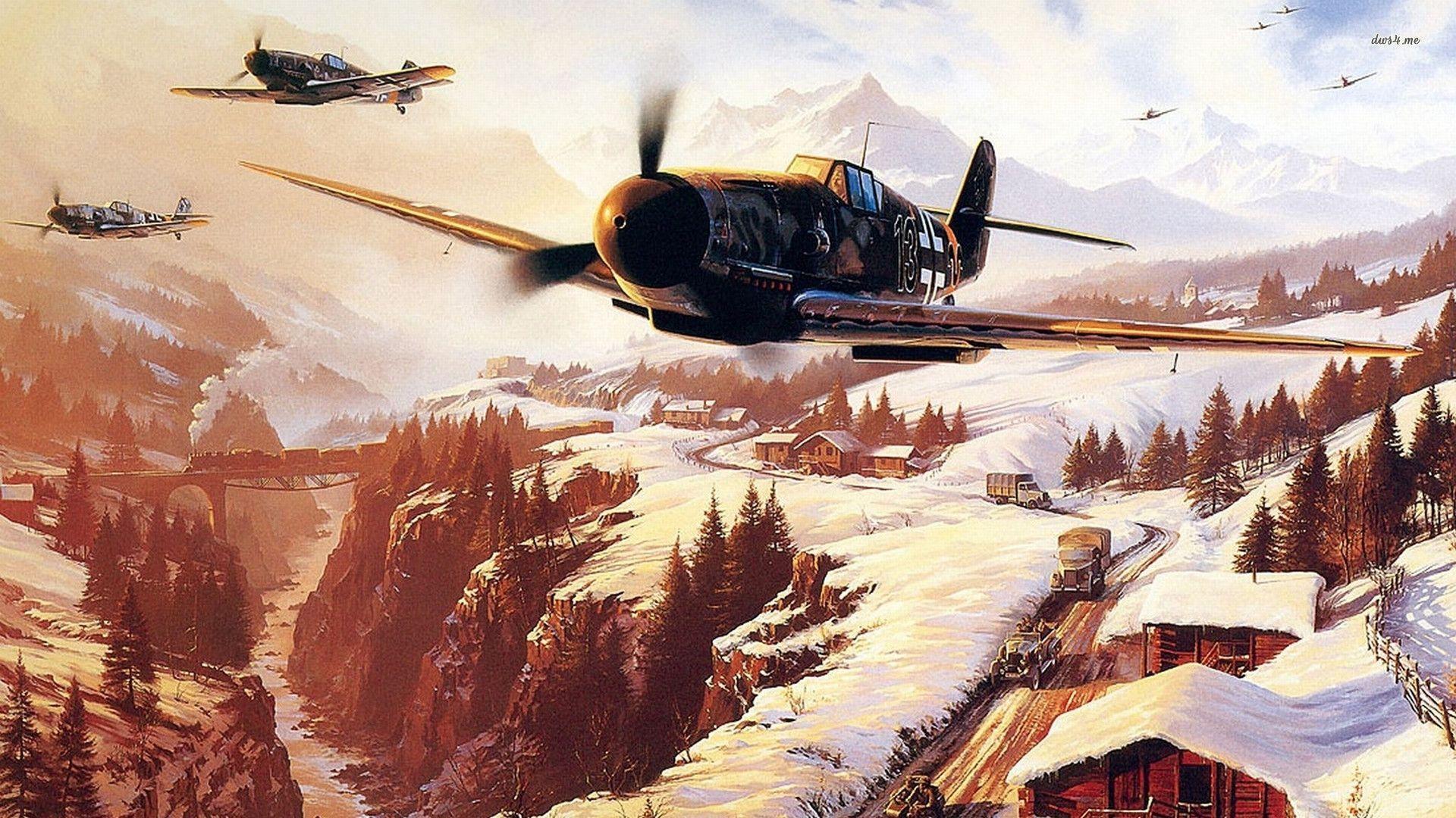 Wwii Military Planes Wallpaper Digital Art Wallpaper 1920x1080PX