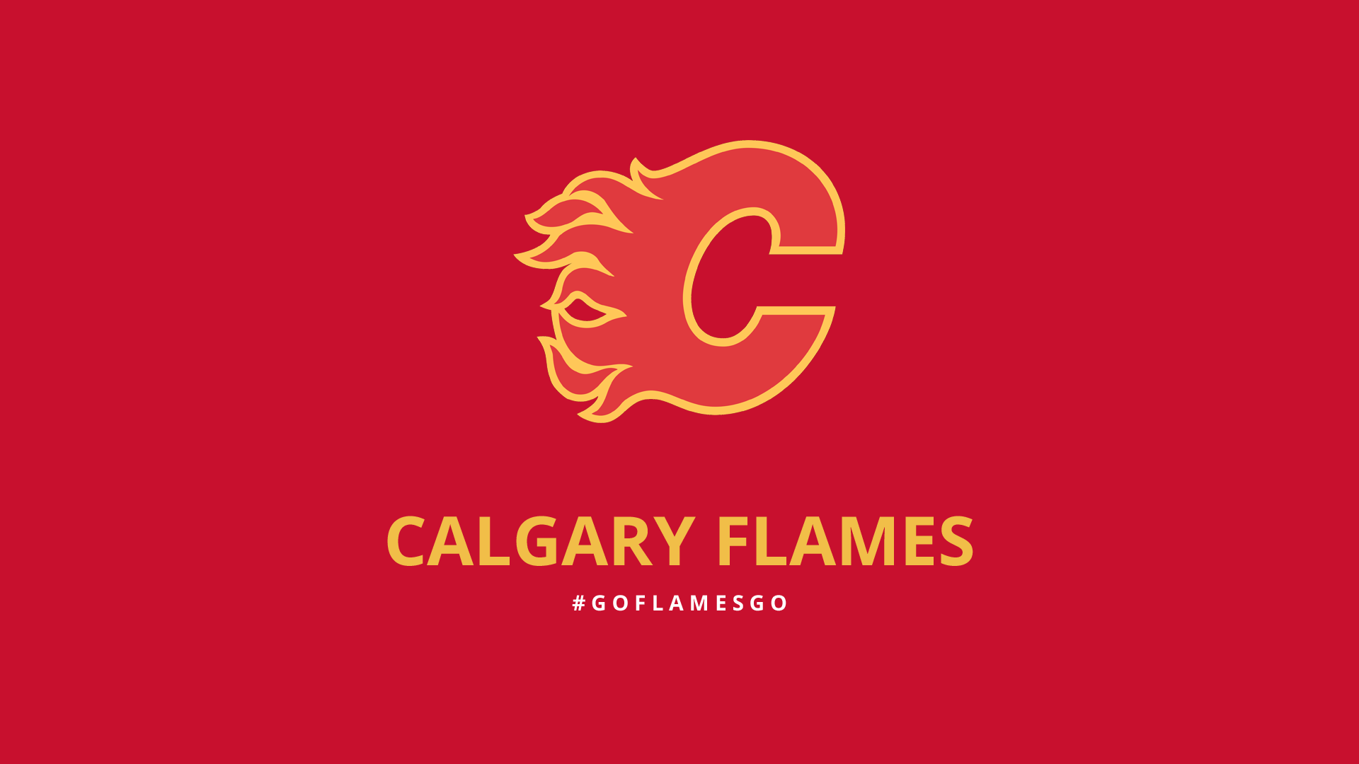 Minimalist Calgary Flames wallpaper
