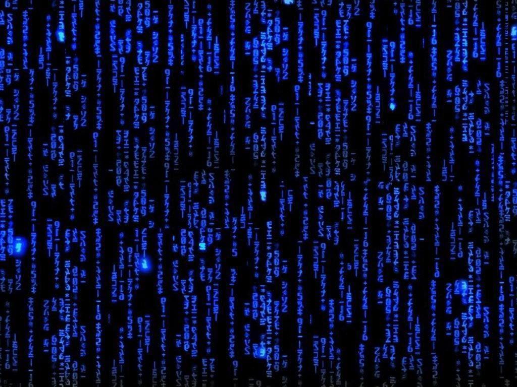 blue code wallpaper