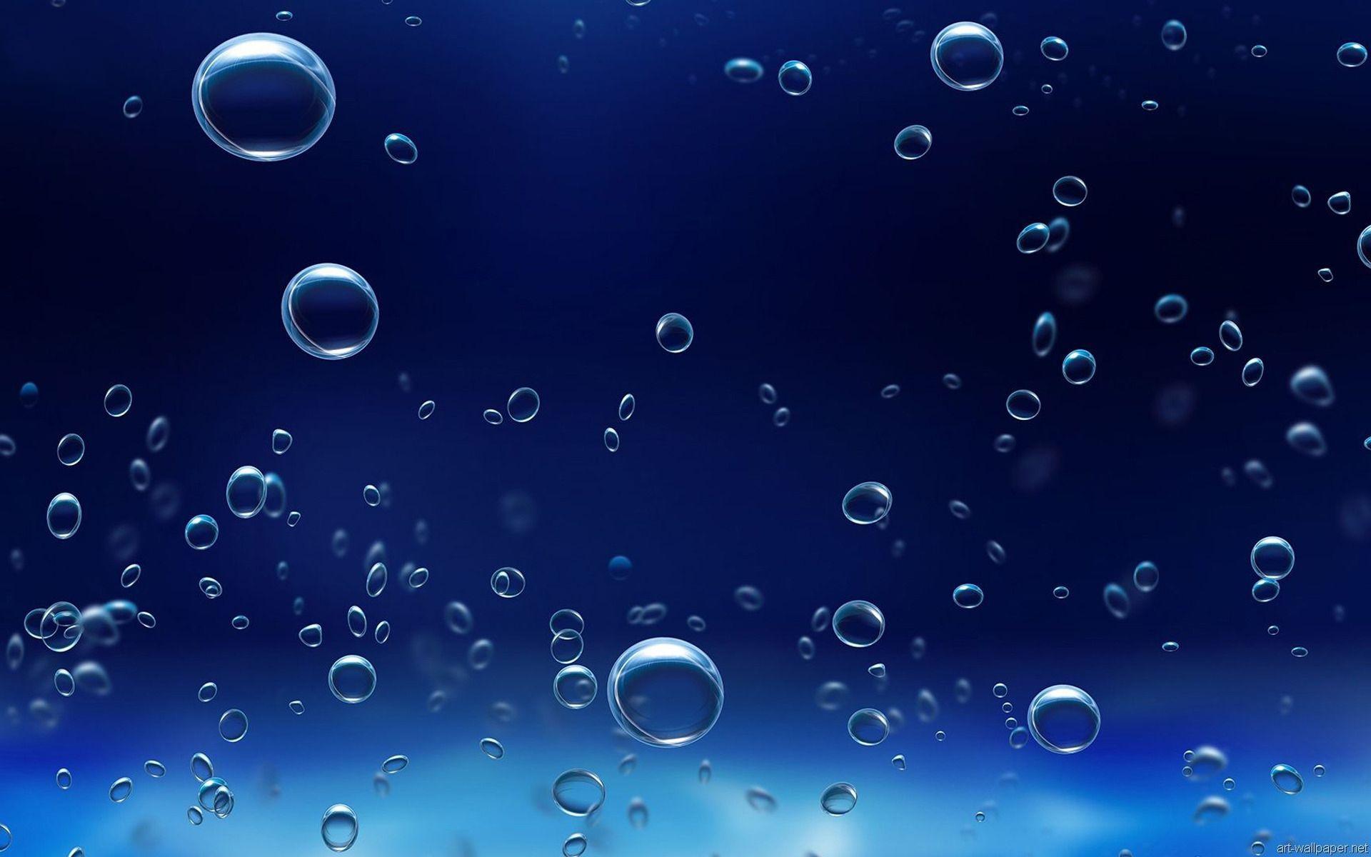 Underwater bubbles Download PowerPoint Background