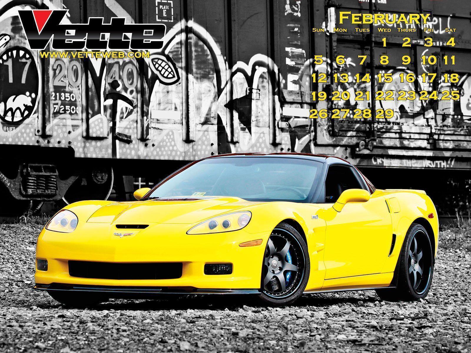 Vette Mag&;s February Monthly Calender Action Center