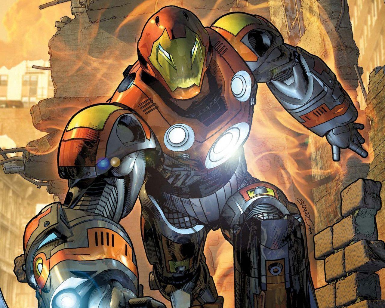 Ultimate Iron Man Armor Wars Hyper Combo Wallpaper!