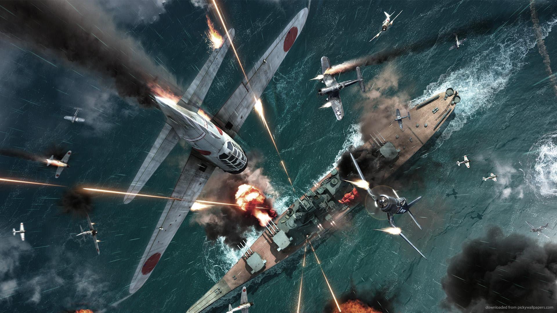 HD Epic Air Fight Wallpaper