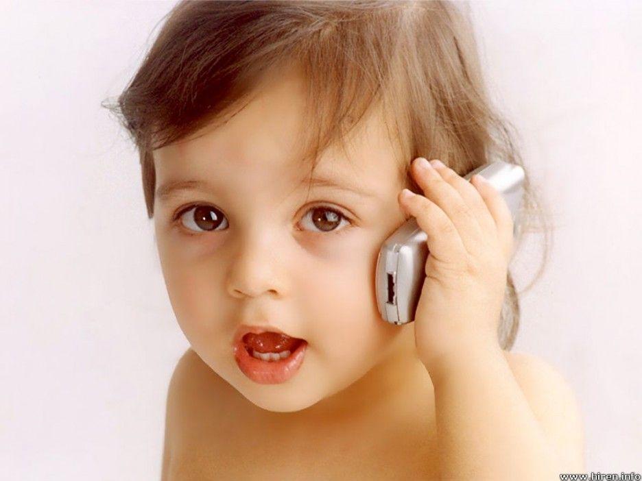 Desktop Wallpaper Babies Background Very Cute Baby with Phone