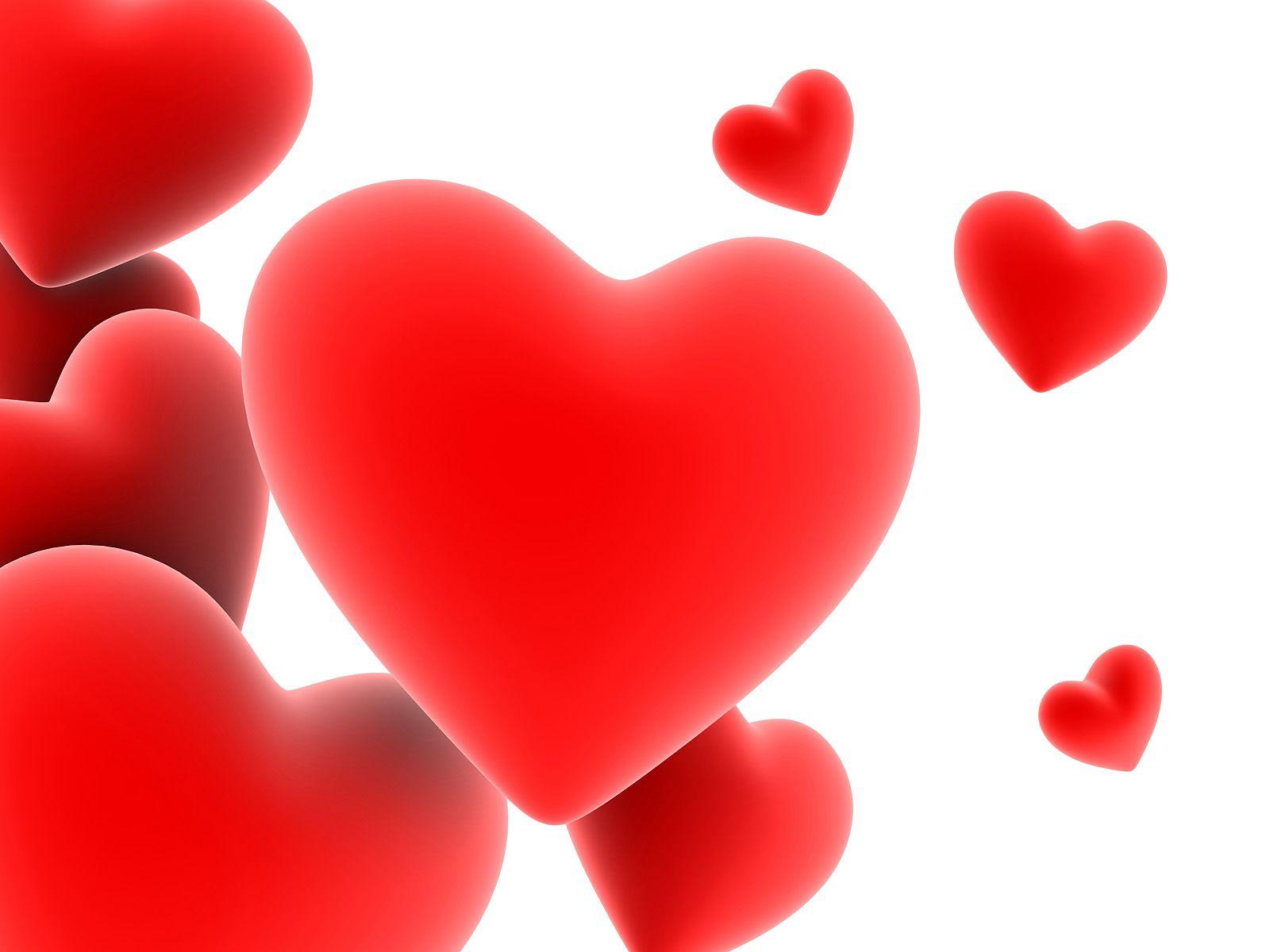 HD Red Hearts Image Desktop Wallpaper