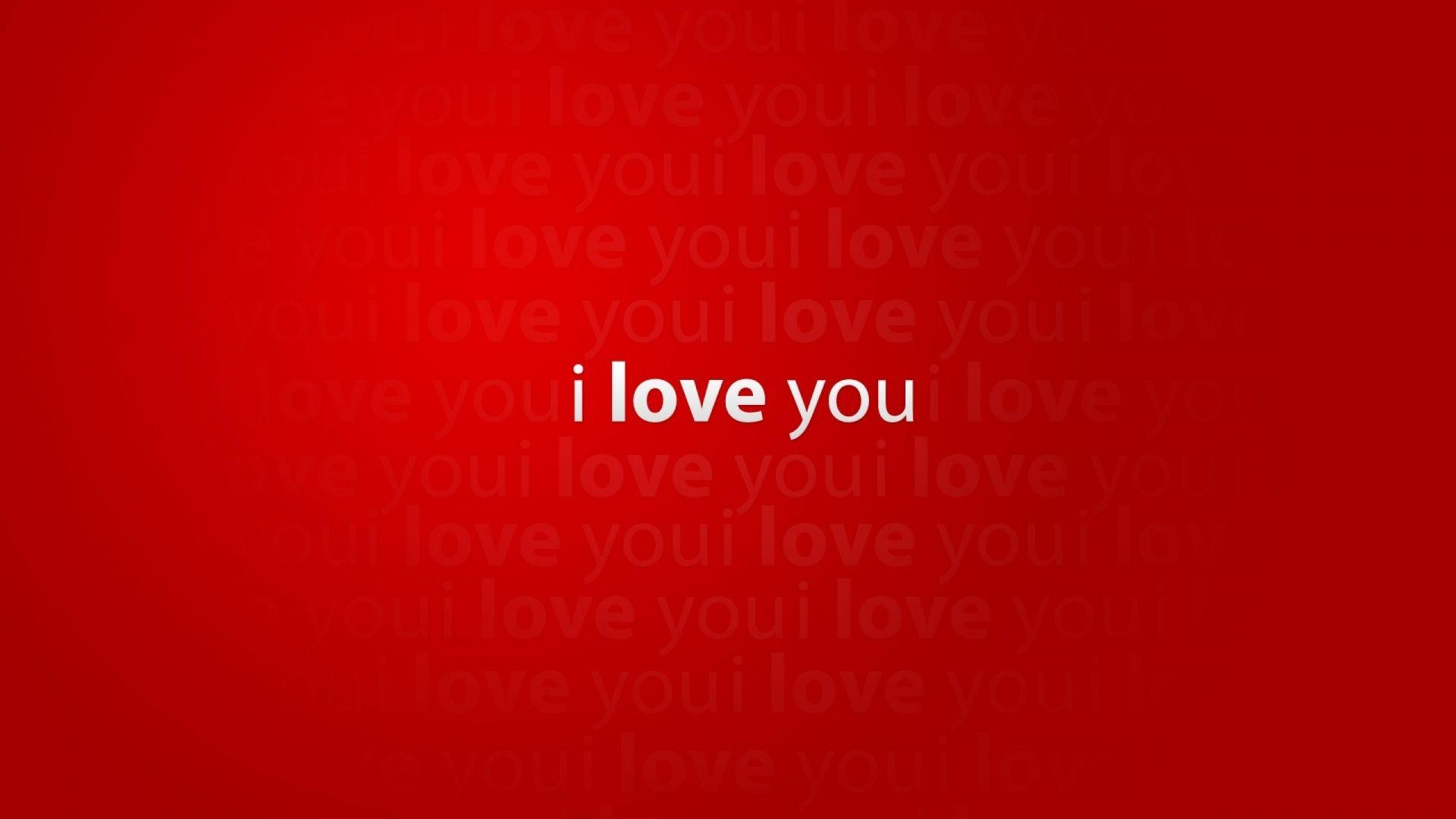 I Love You Red Picture. Free HD 3D Desktop Wallpaper
