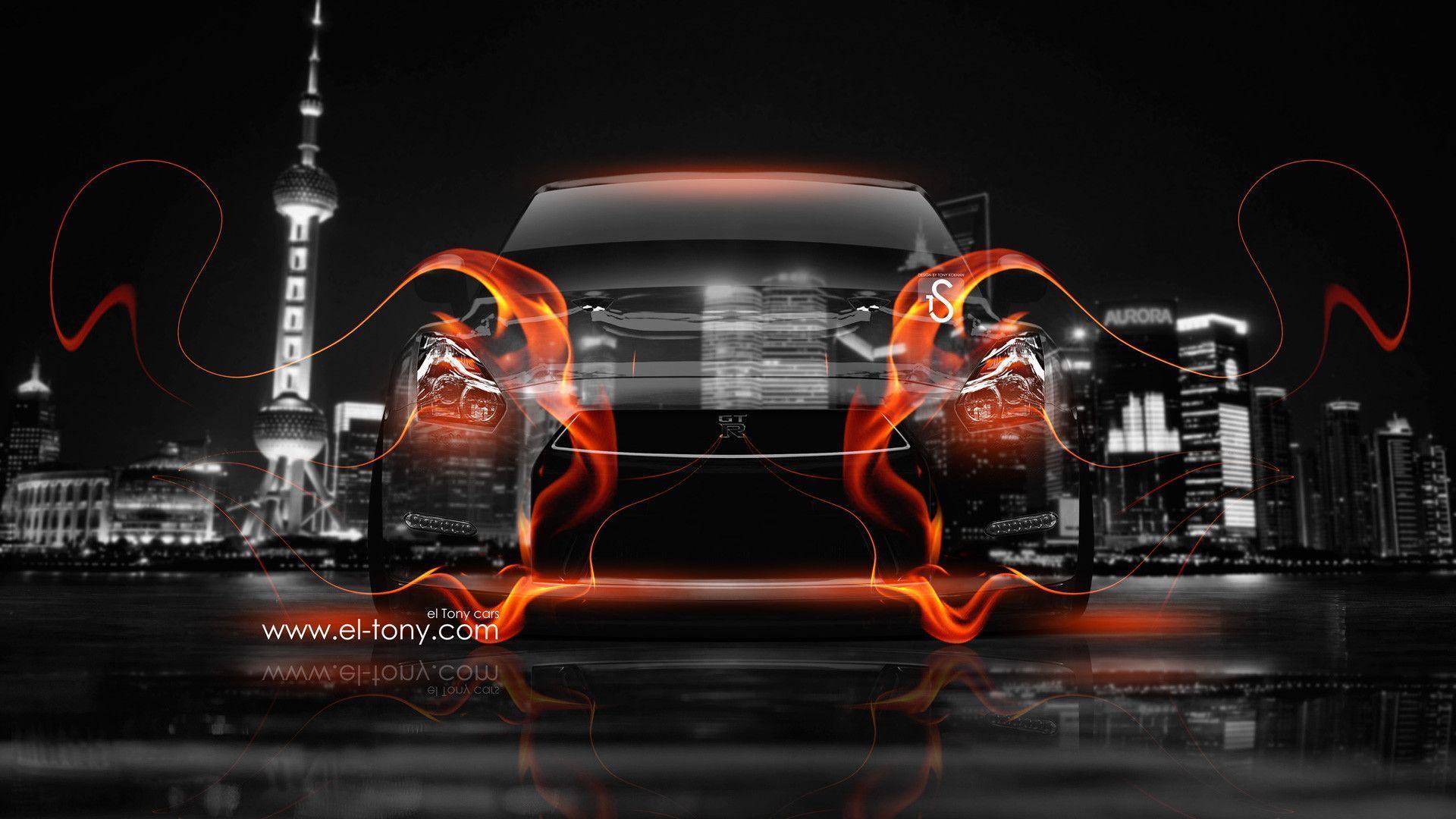 Nissan GTR R35 Front Fire Crystal City Car 2014 « el Tony
