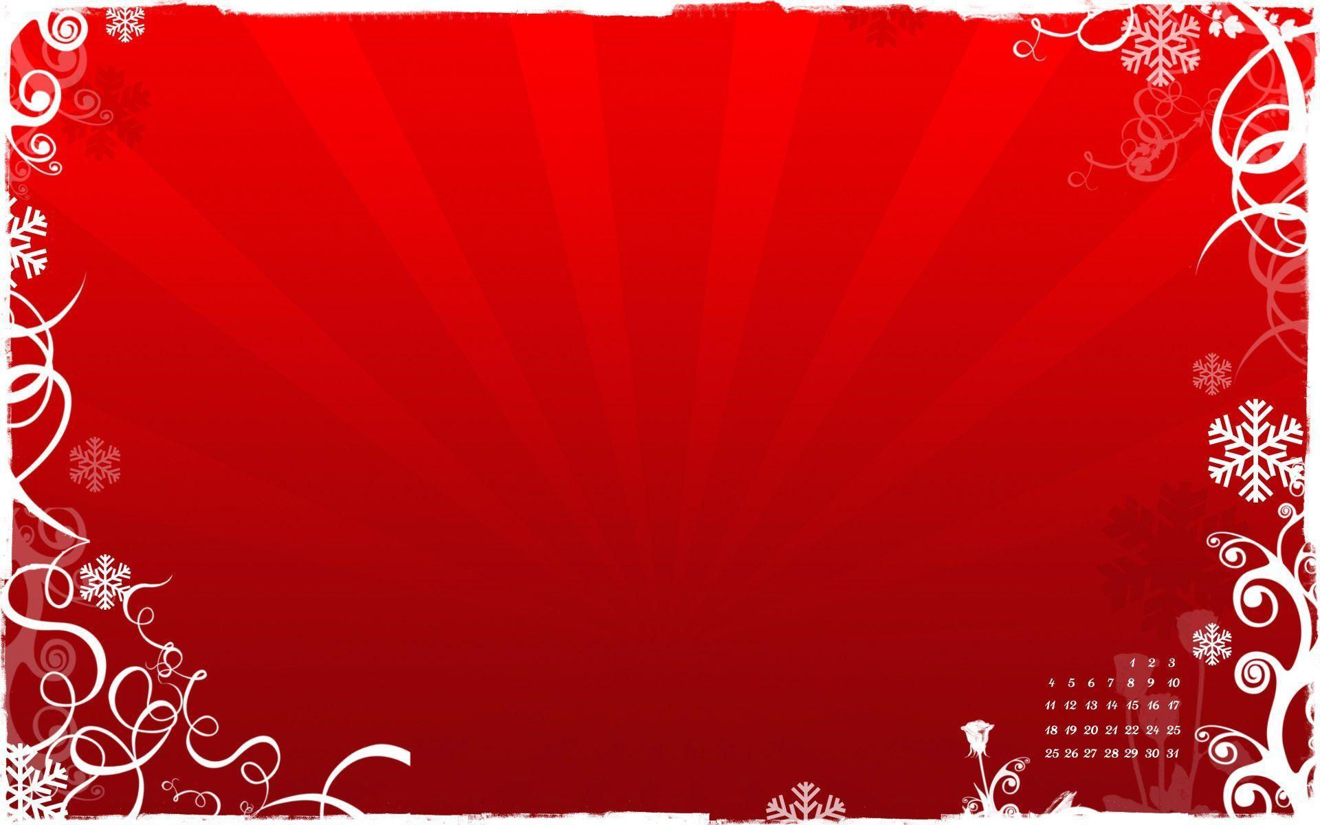 Wallpaper For > Red Christmas Background Wallpaper