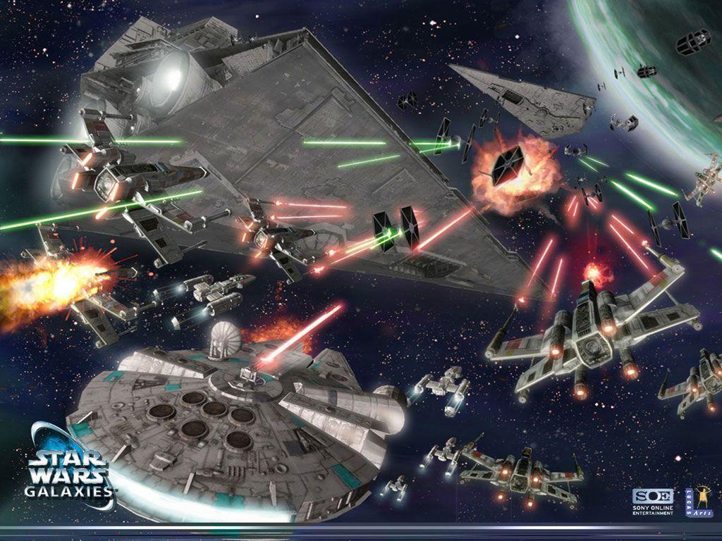 Wide Galaxys Star Wars Space Battle Wallpaper, HQ Background. HD