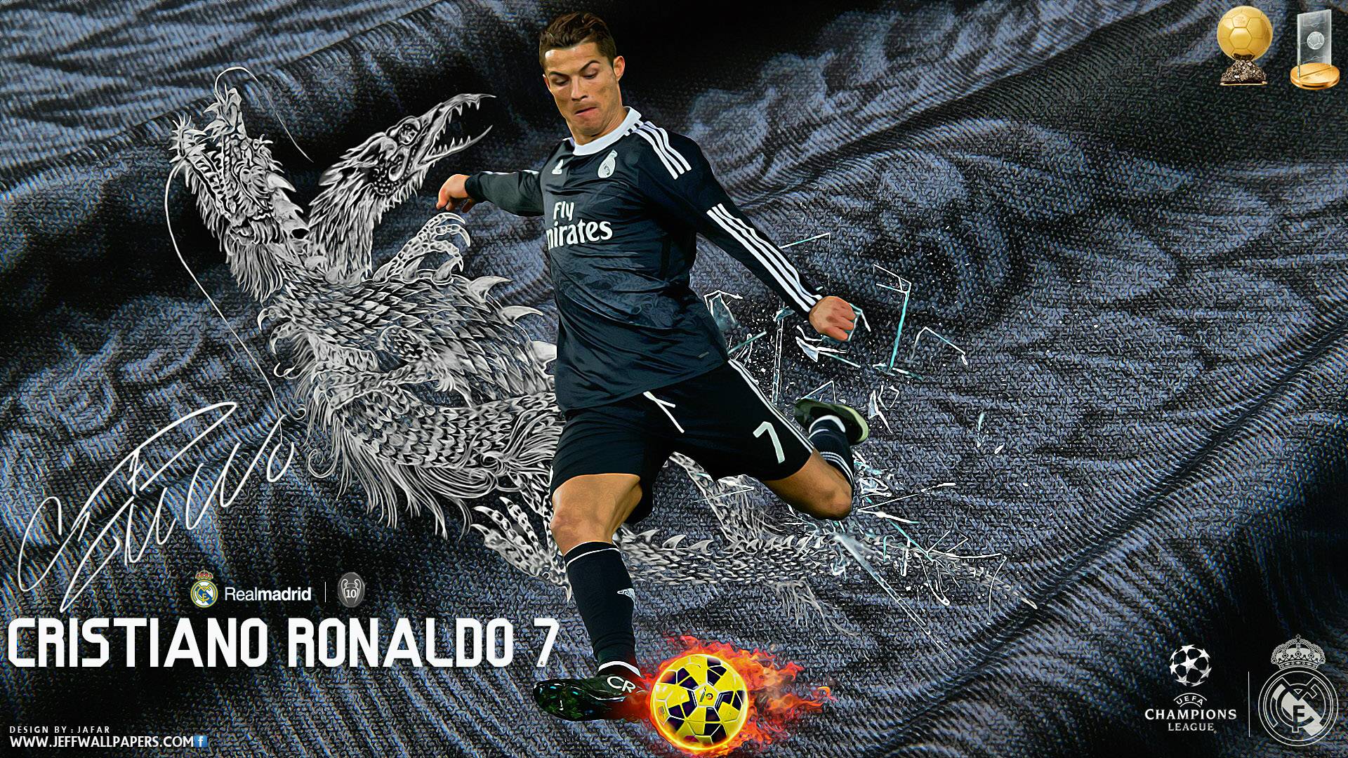 Cristiano Ronaldo 2015 Real Madrid FIFA Ballon d&;Or Wallpaper Wide