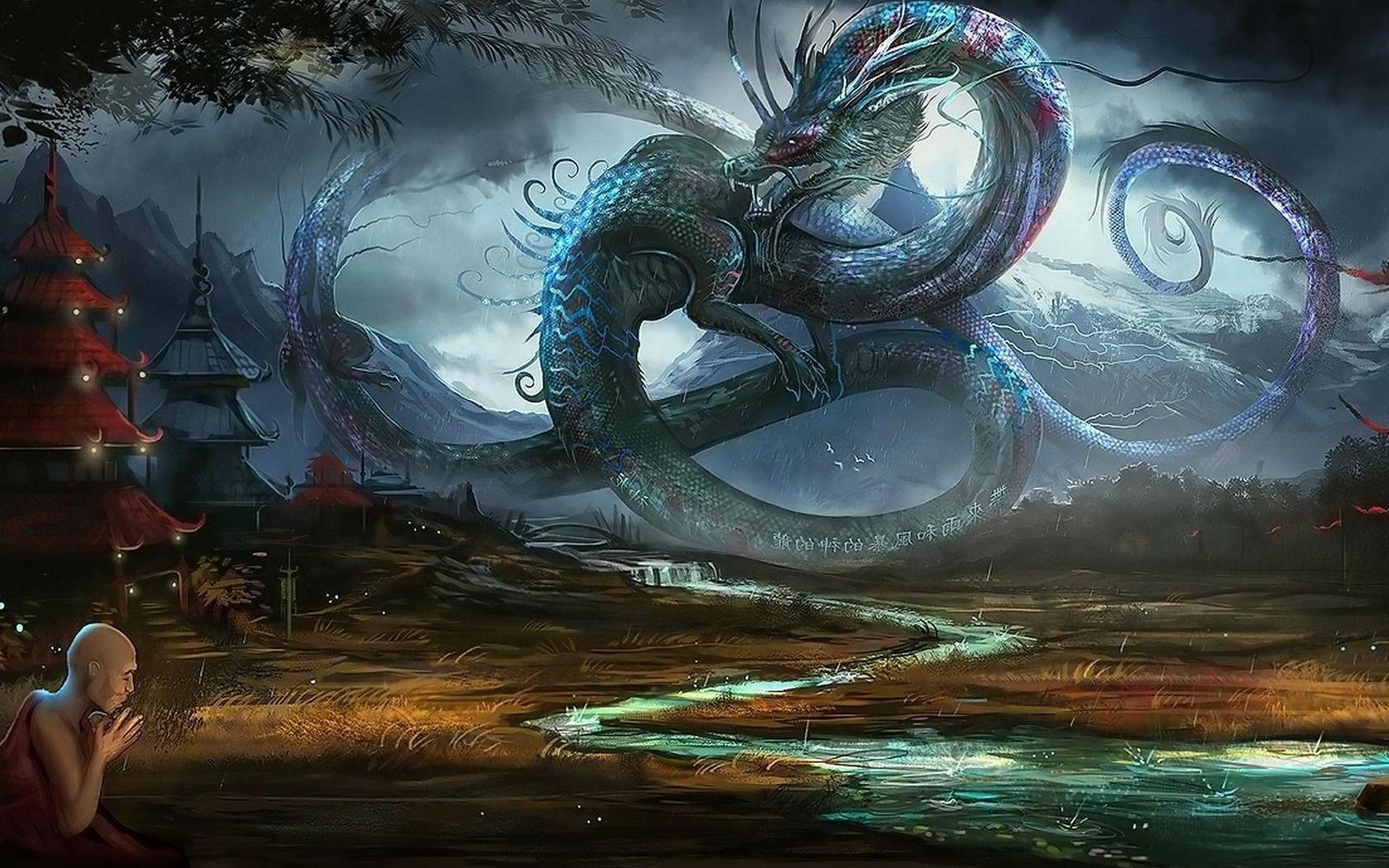 Fantasy Chinese Dragons Image & Picture