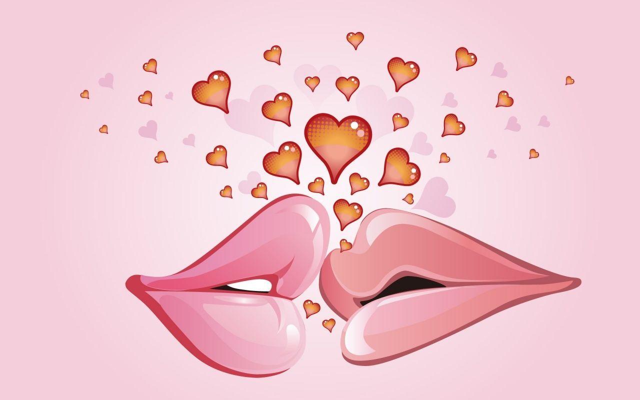 animated wallpaper kiss
