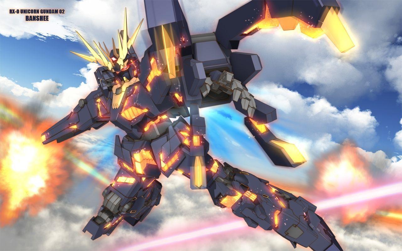 image For > Gundam Unicorn Banshee Wallpaper
