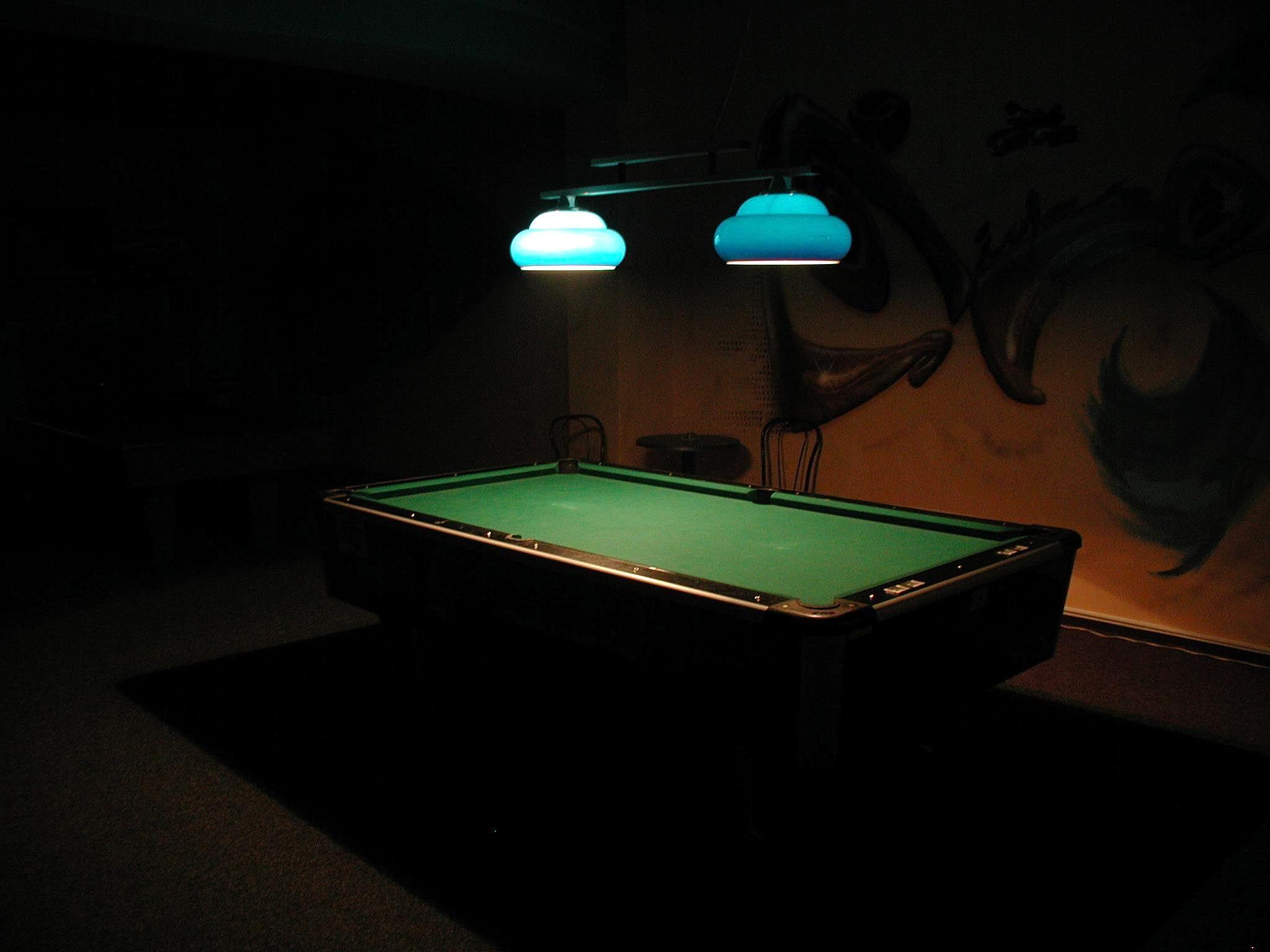 Billiard table public domain photograph