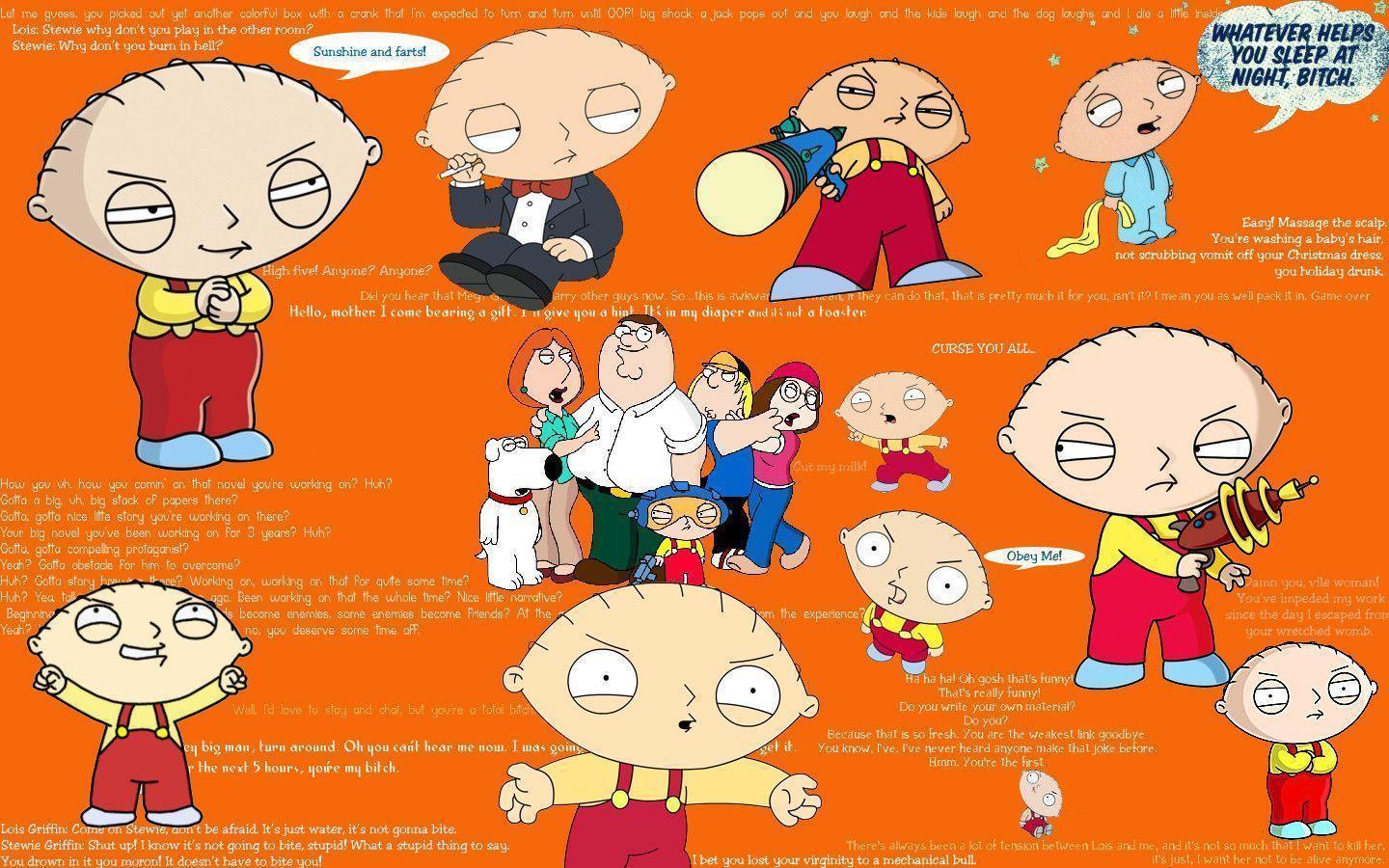 Stewie Wallpapers w/quotes