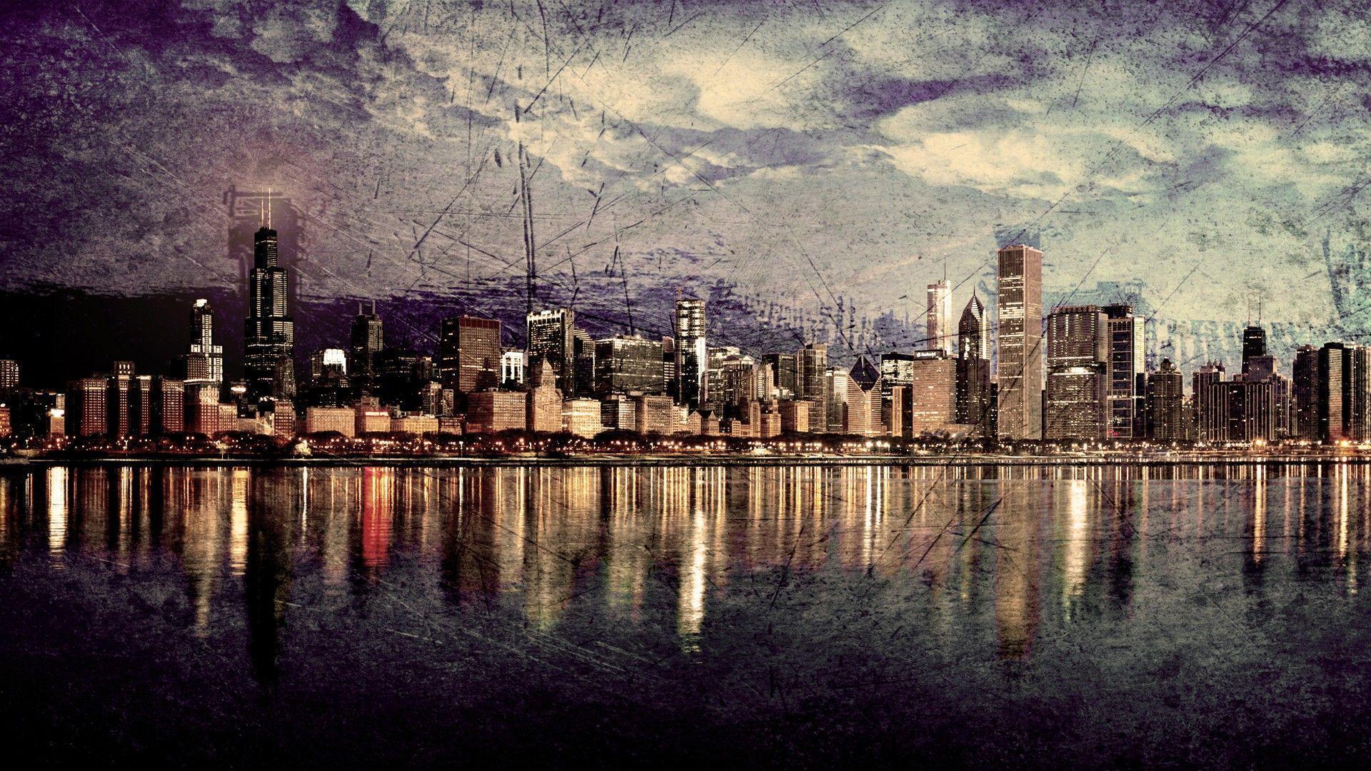 HD Chicago Skyline Wallpaper / Wallpaper Database