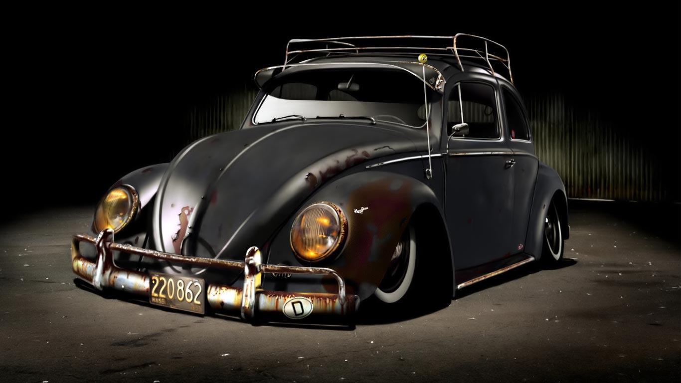 Desktop Wallpaper · Gallery · HD Notebook · Old car 1366x768