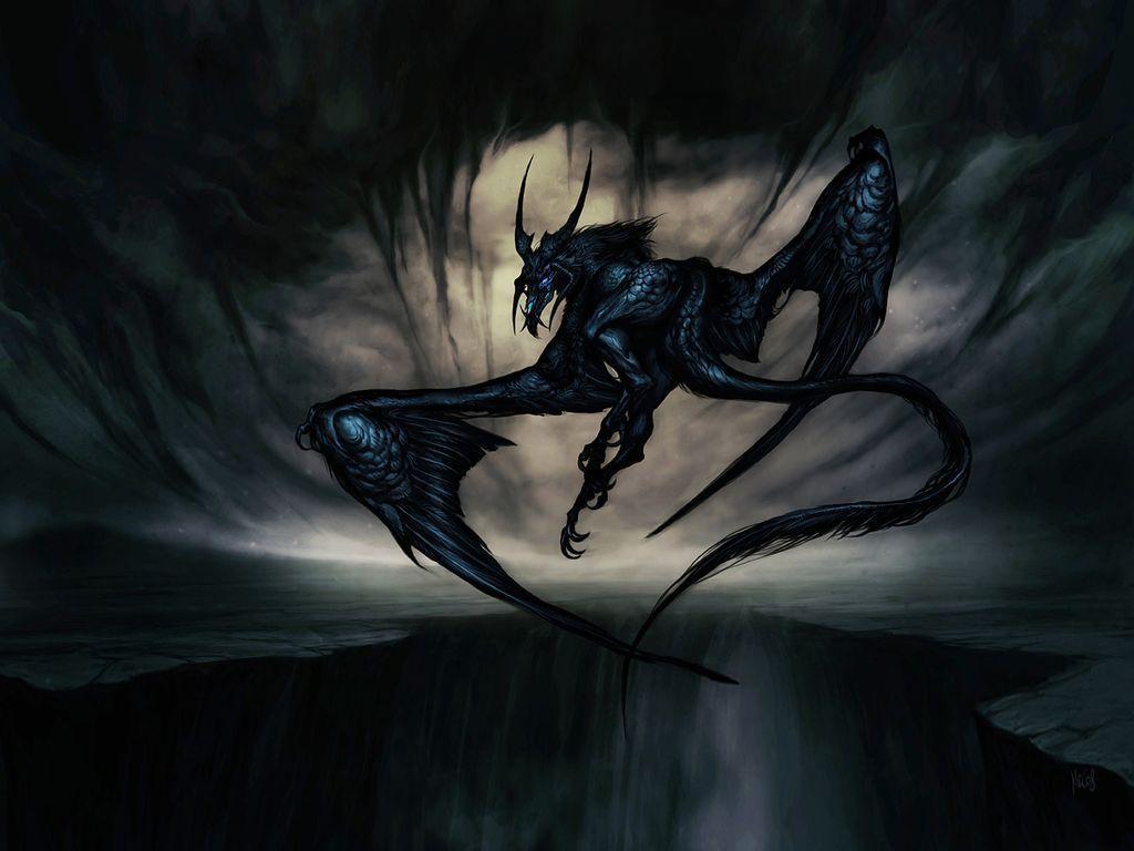 dark dragon, Desktop and mobile wallpaper