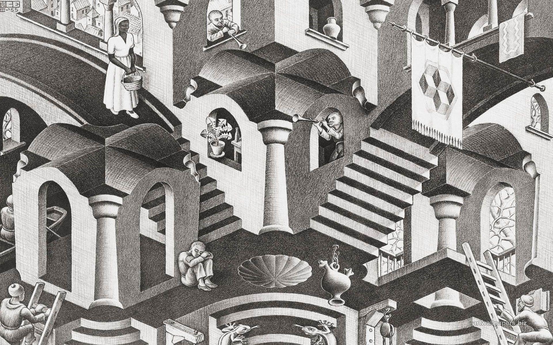 M C Escher Wallpapers Wallpaper Cave M C Escher Wallpapers Wallpaper Cave