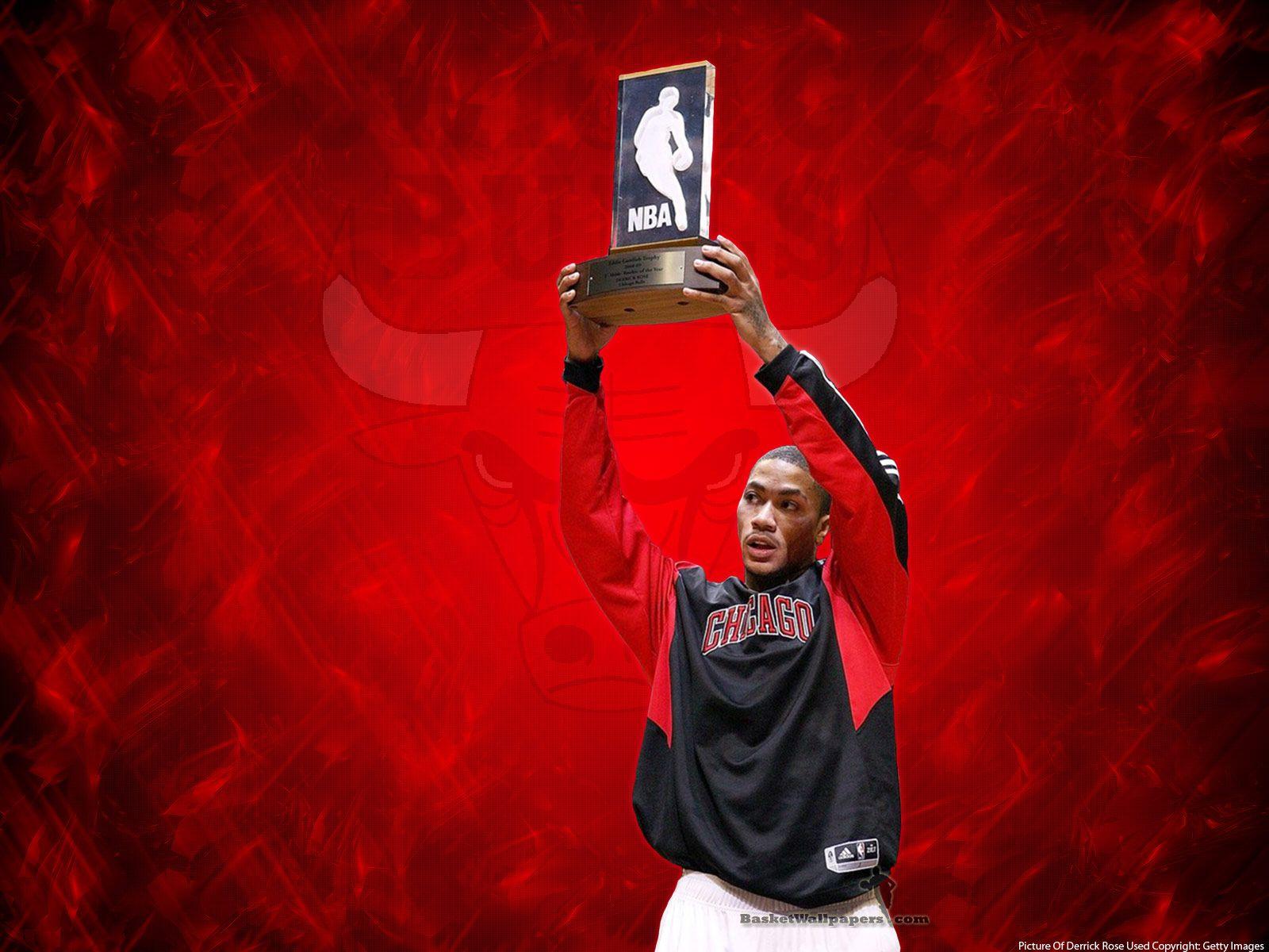 Derrick Rose 2009 Rookie Award Wallpaper. Basketball Wallpaper at